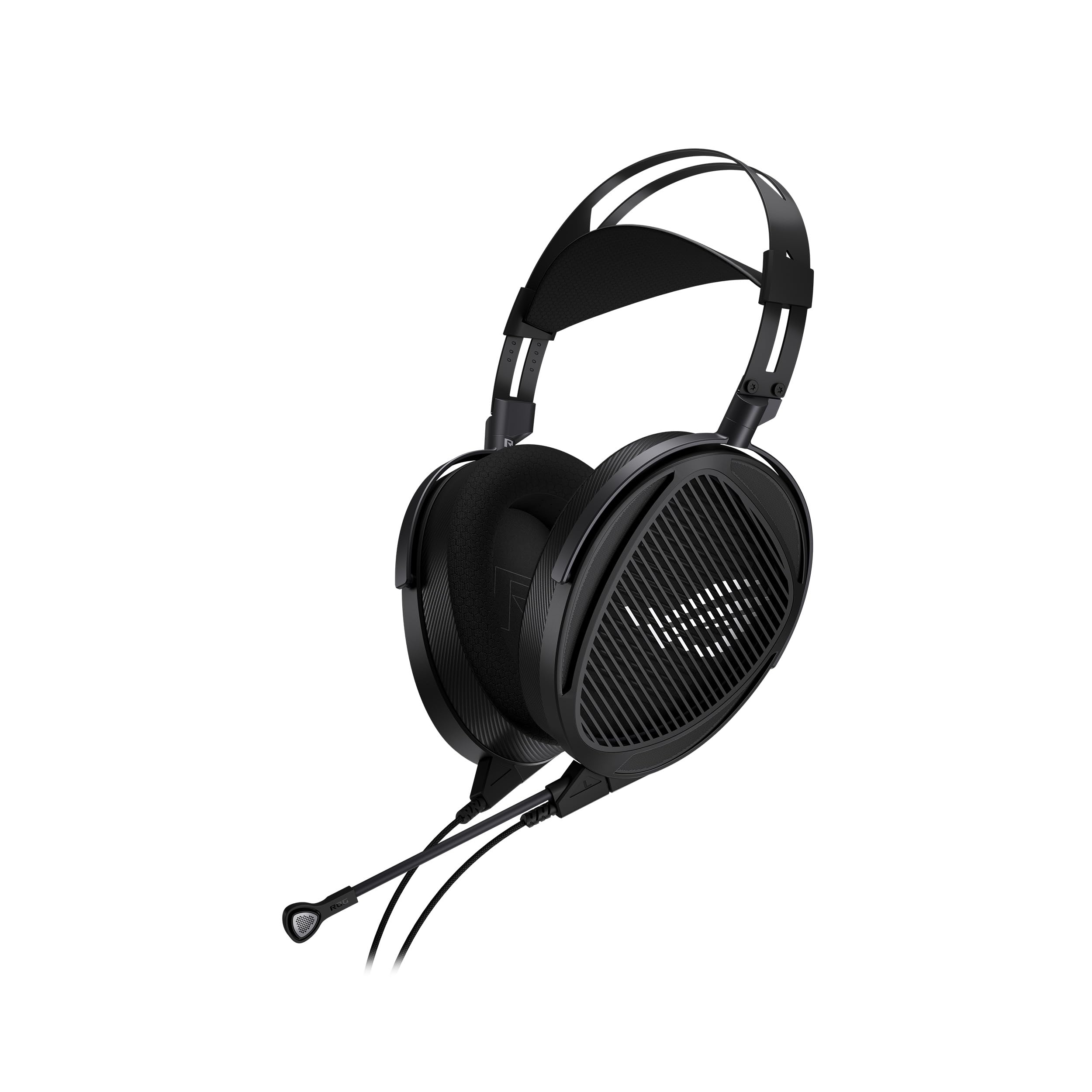 ASUS ROG Kithara Gaming-Headset (100-mm-HIFIMAN-Planar-Magnet-Treibern, Vollband-MEMS-Boom-Mikrofon, Zwei 3,5-mm-Eingängen, symmetrischer 4,4-mm-Anschluss, 3,5-mm- und 6,3-mm-Single-Ended-Steckern)