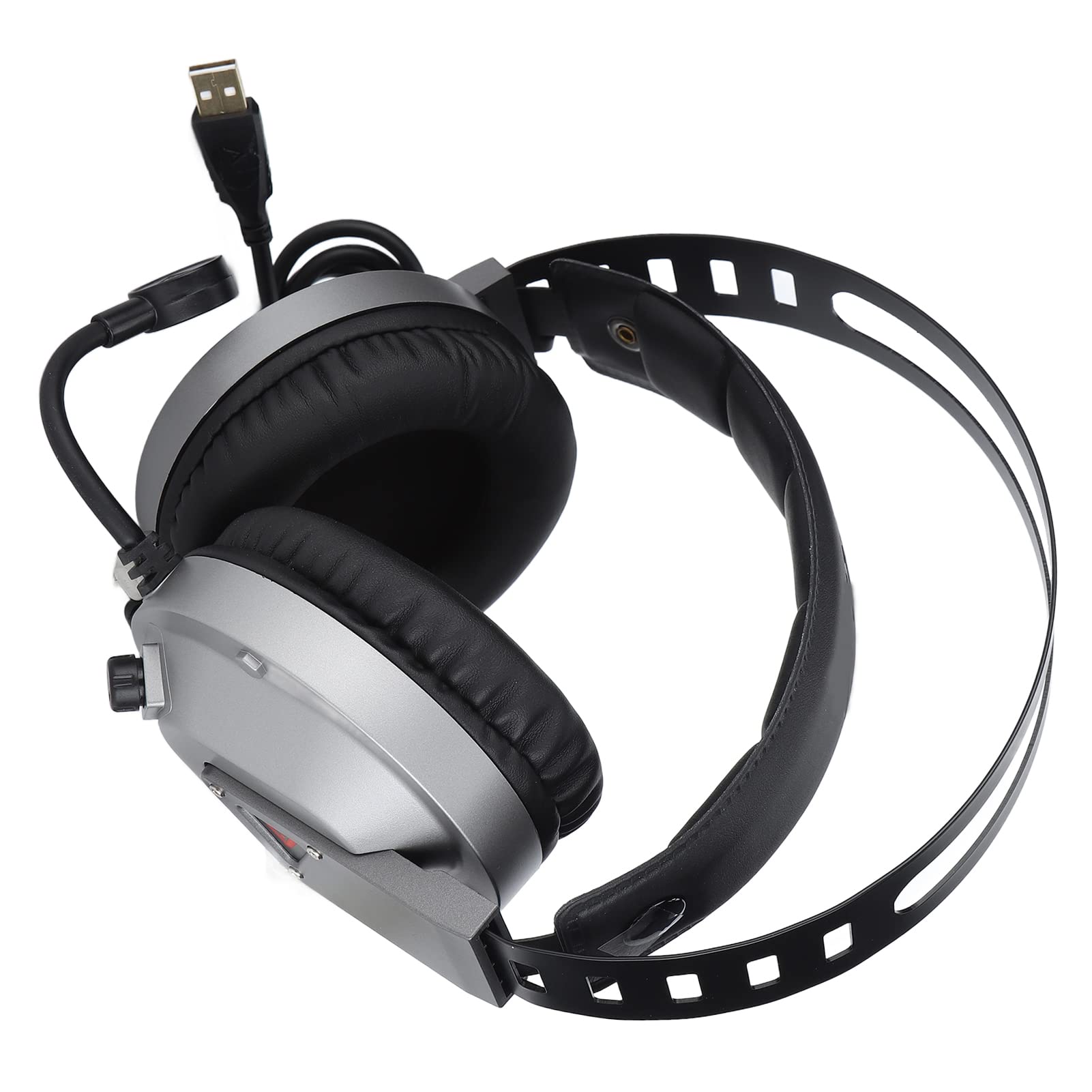 TAIDU 7.1 Surround Sound Gaming Headset mit Rauschunterdrückungsmikrofon für PC Laptop, USB Headset mit Mikrofon für Professionelle Spieler