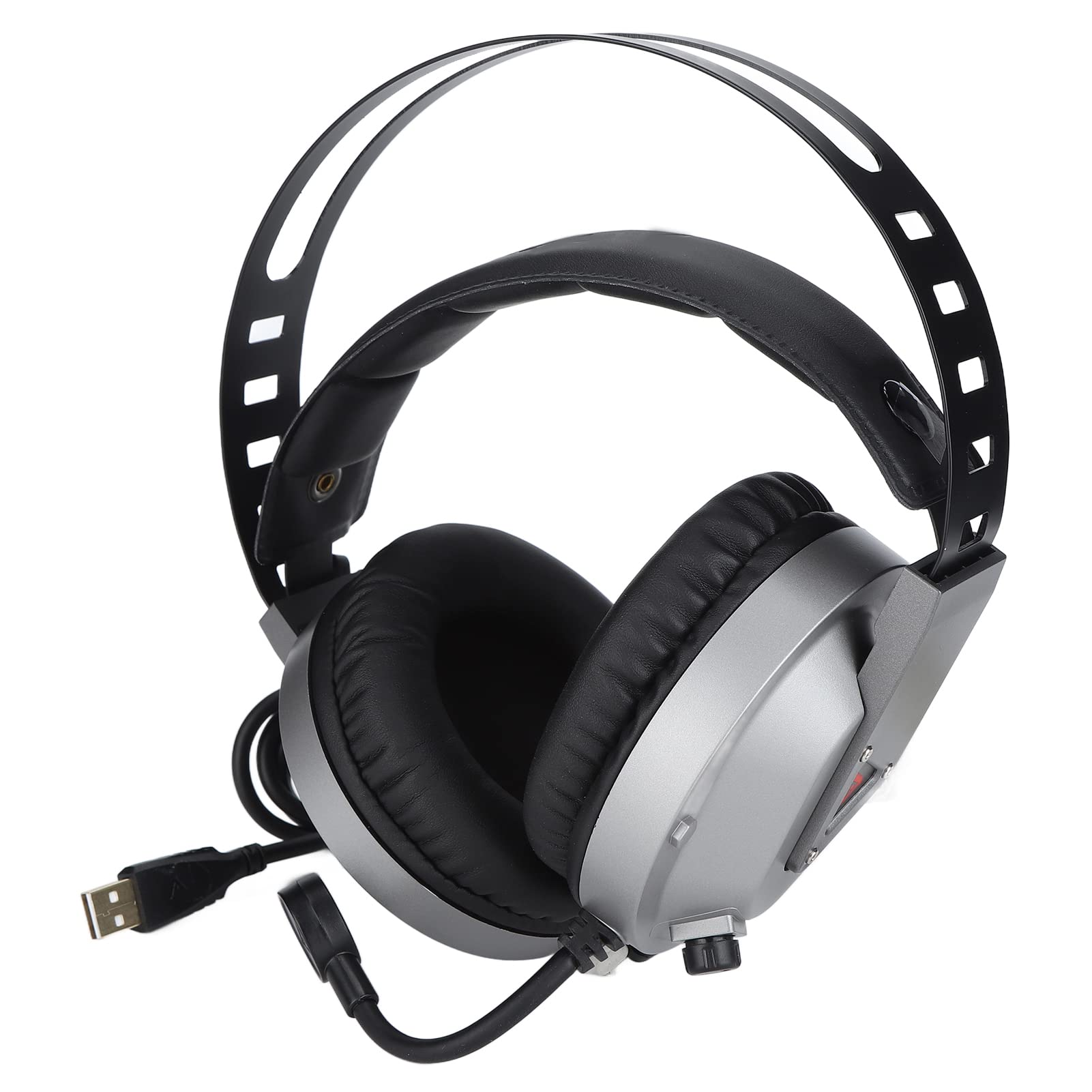 TAIDU PC-Game-Headset mit LED-Licht, Rauschunterdrückungsmikrofon und Komfortablem Design für Lange Gaming-Sessions, Gaming-Headset für Computerzubehör