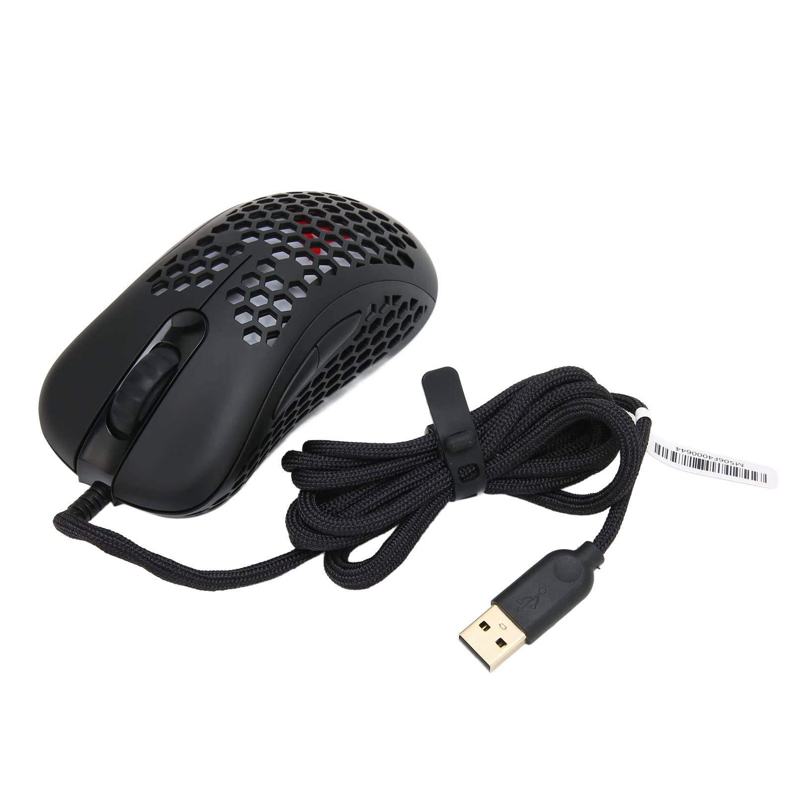 RGB-Gaming-Maus, Hohe Präzision, Stabile Übertragung, Flexible Bedienung, PC-Gaming-Mäuse für Professionelle Spieler, ABS, Schwarz (Schwarz)