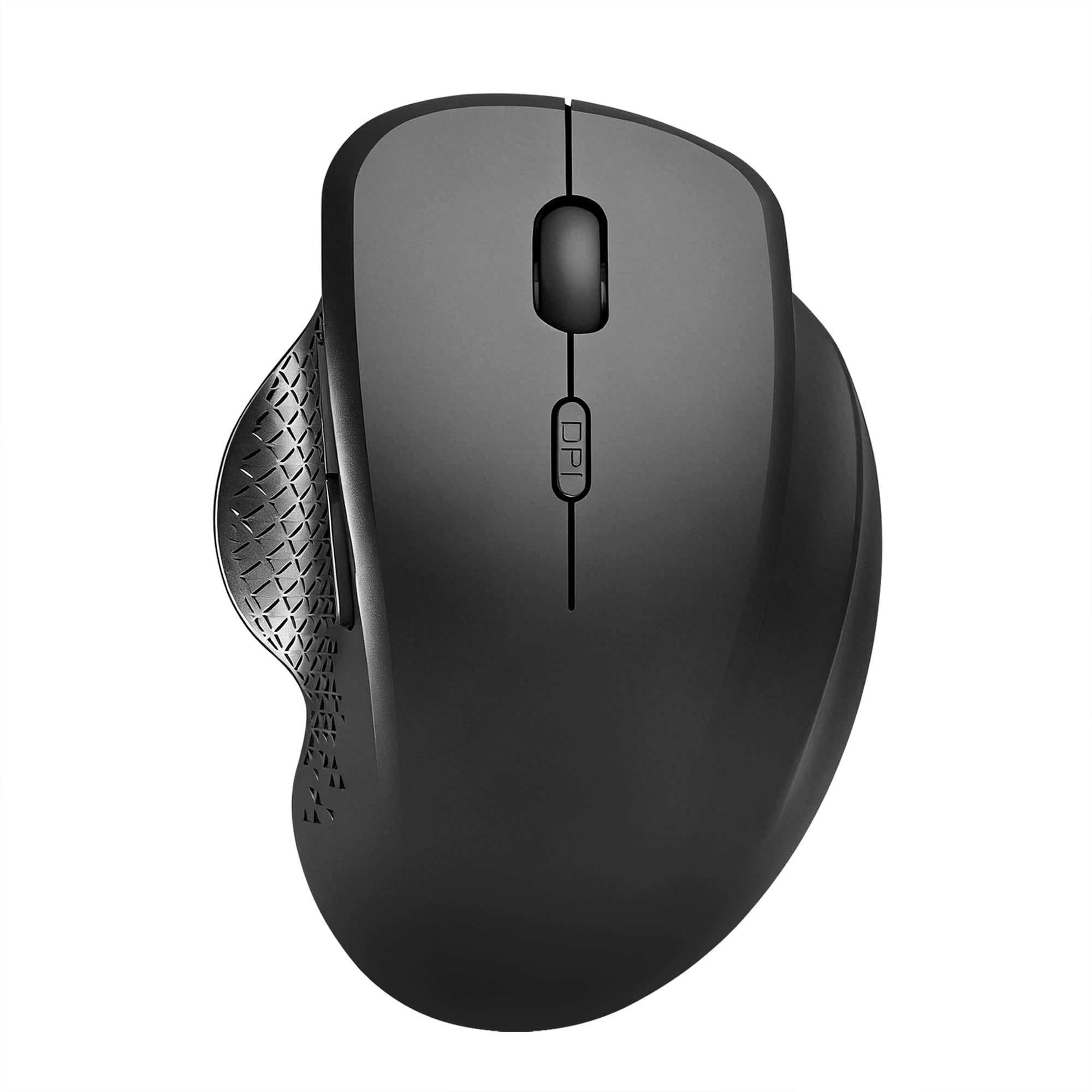 Uiosmuph G09 Bluetooth Maus kabellos, Bluetooth 5.1 + 2.4GHz Wireless Mouse, Kabellose Maus mit USB-Nano-Empfänger, Leise Funkmaus Wiederaufladbare für Laptop, PC, iPad, Mac, Schwarz