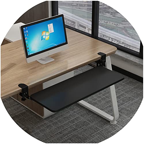 Verstellbare, ergonomische Tastaturablage unter dem Schreibtisch, verschiebbare Tastatur- und Maus-Plattform für Heimbüro, Gaming, platzsparendes Design, einfache Installation, verbesserter Komfort