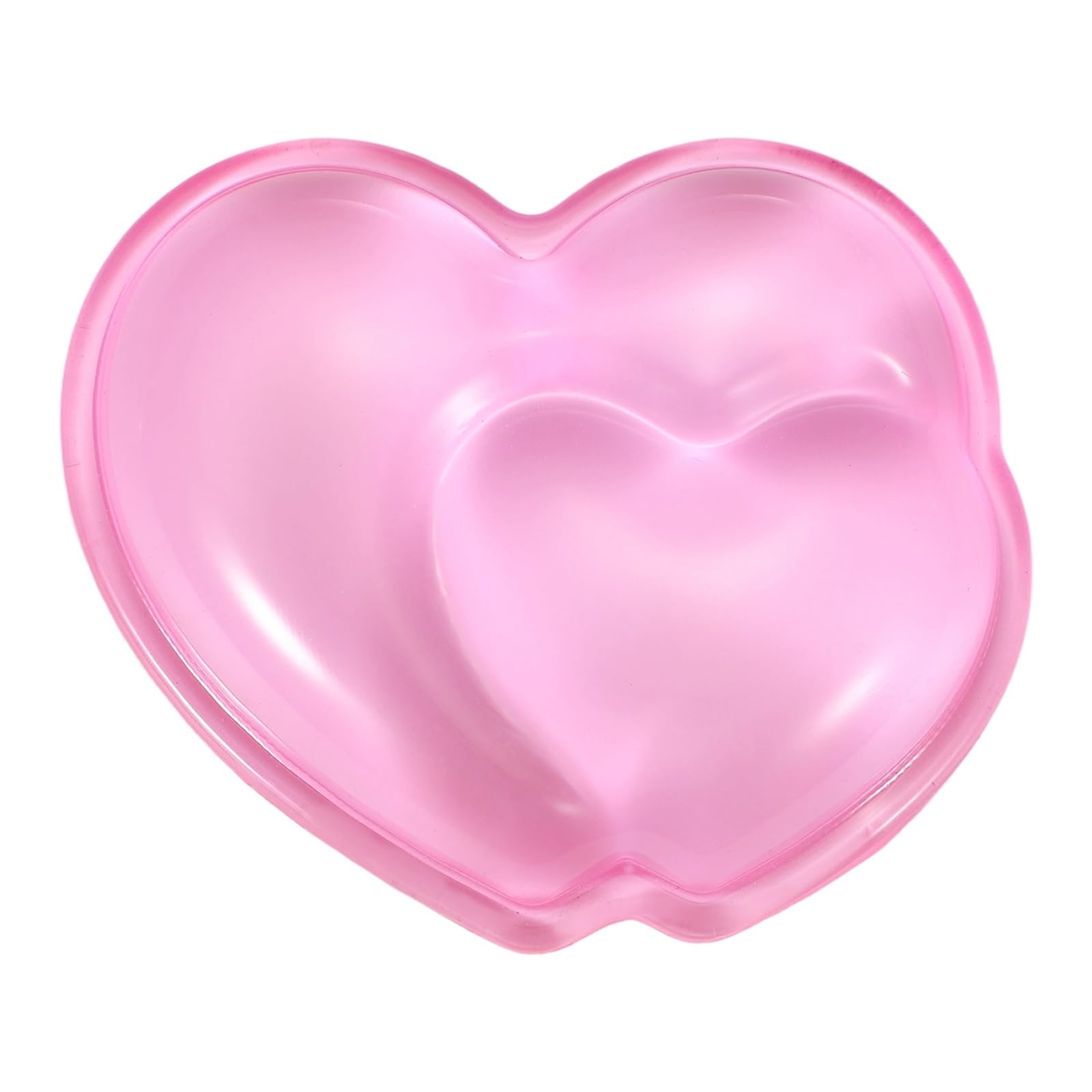 PATIKIL Gel Handgelenkstütze Handgelenkstütze Für Maus Herzform Ergonomische Mausunterlage Weiche Silikonstütze Bequemes Kissen Für Computer Gaming Büro Zuhause Pink