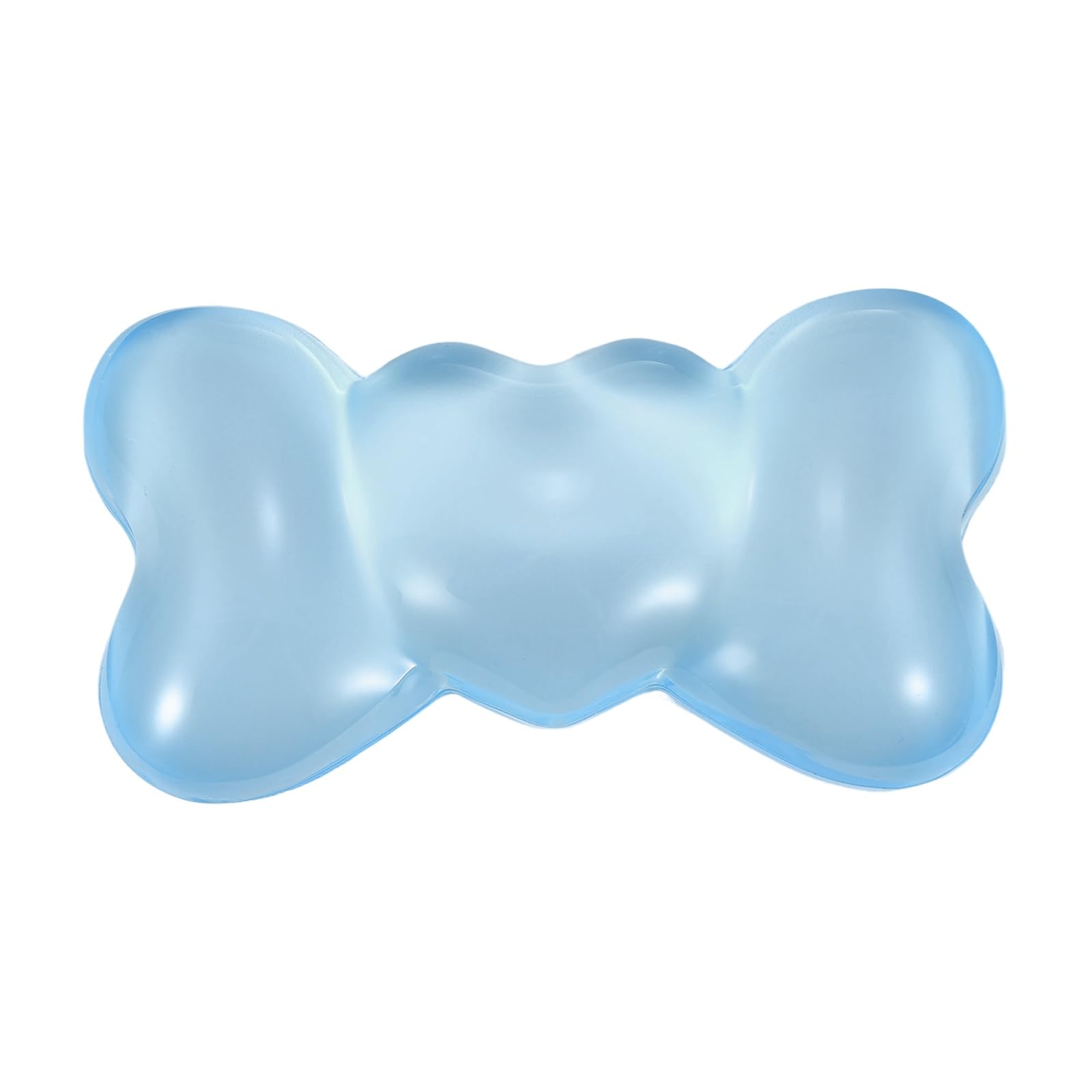 PATIKIL Gel Handgelenkauflage Handgelenkstütze Für Maus Bogenförmige Ergonomische Mausunterlage Weiche Silikonstütze Bequemes Kissen Für Computer Gaming Büro Zuhause Hellblau