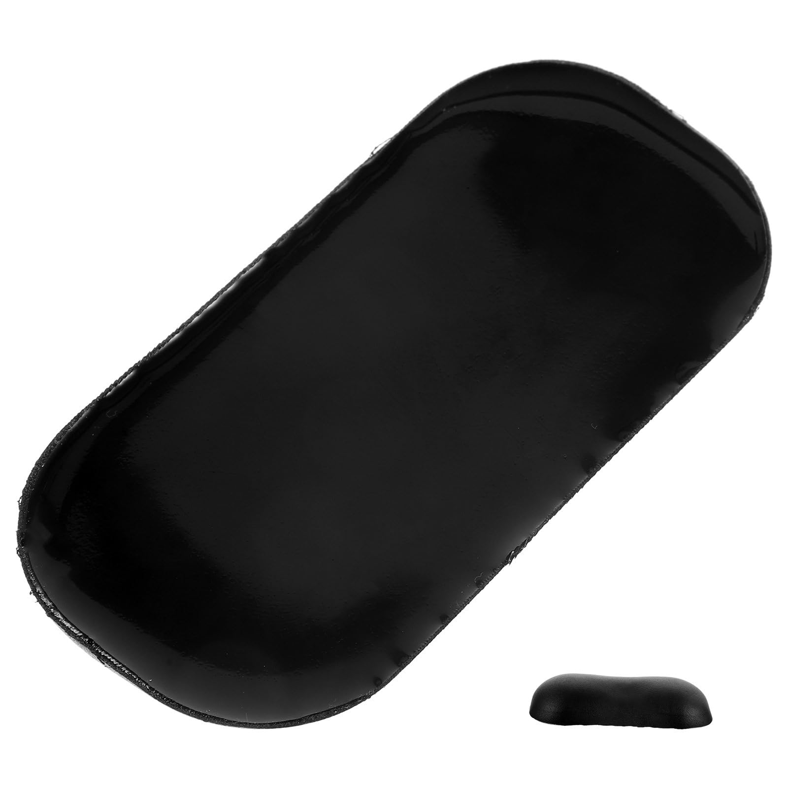 Cabilock Maus Handgelenkauflage Ergonomisch aus Silikon und Leder Schwarz Rutschfestes Mauspad mit Handgelenkstütze für Büro und Gaming