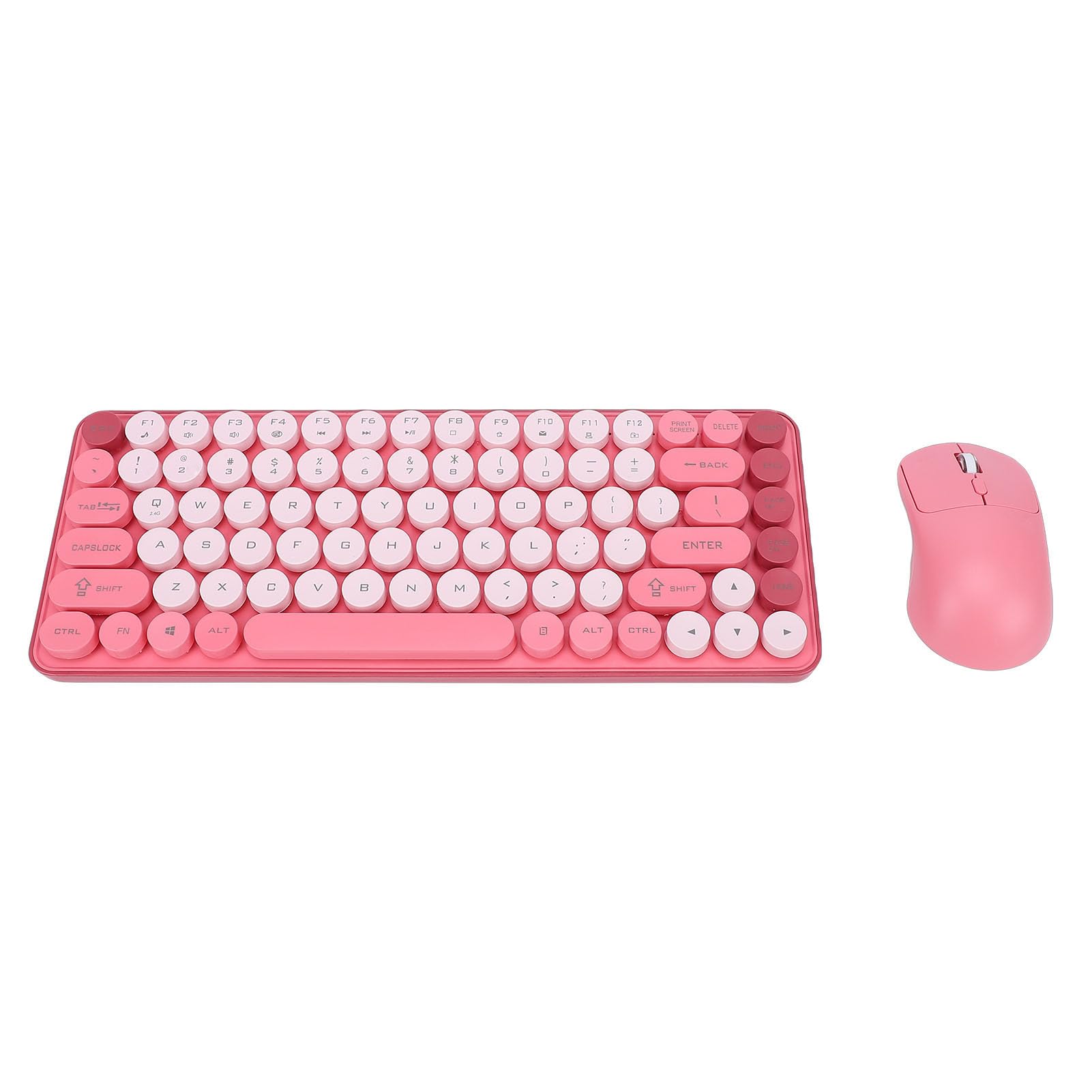 Ejoyous Drahtlose -Tastatur, Mechanische Tastatur und Maus Combo Gaming- 85 Tasten Dual-Mode 2.4G Runde Keycaps Abnehmbares Design, für OS X Systeme