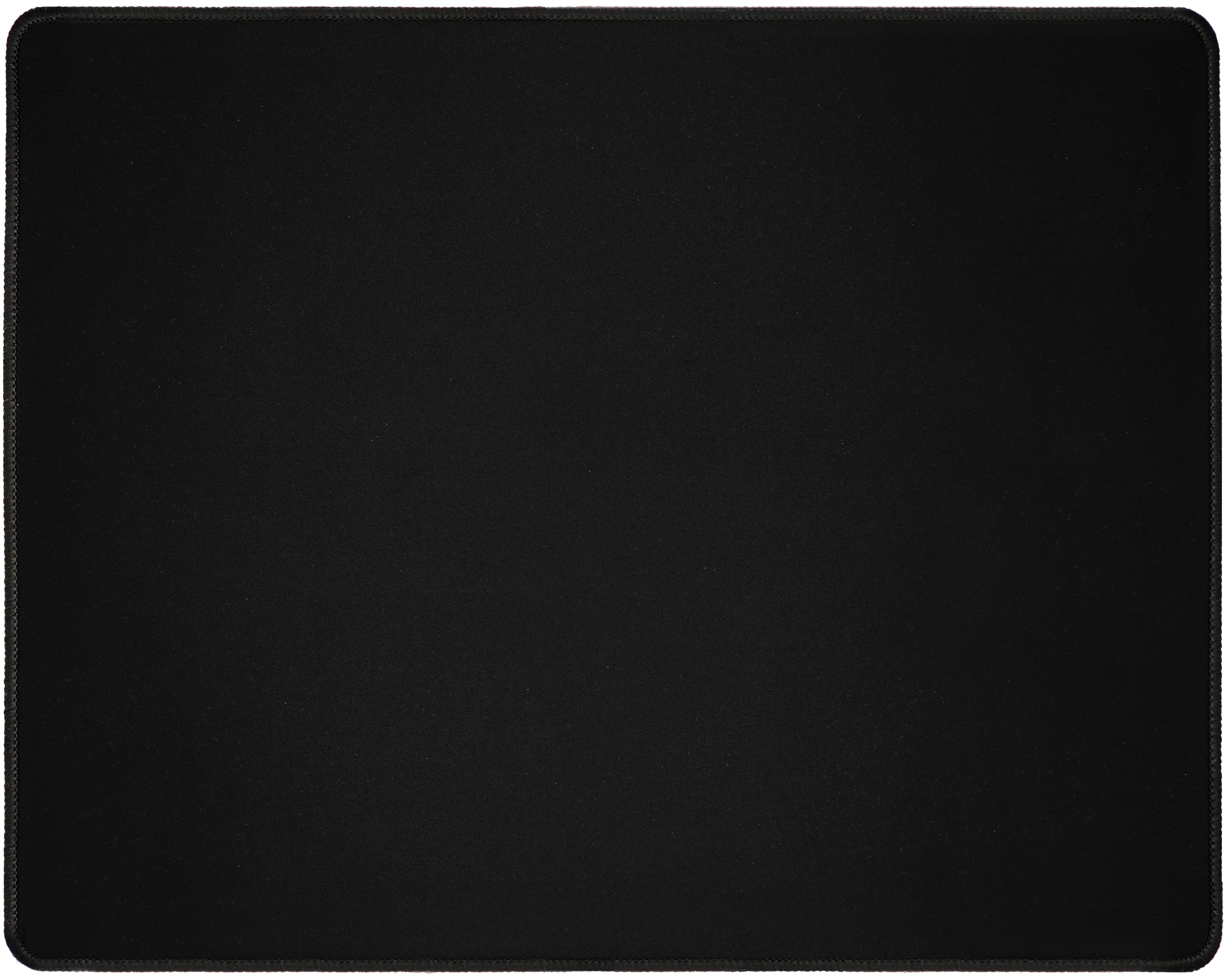 Silent Monsters Mauspad 440 x 350 mm Stoff Mousepad - Schwarz - Vernähter Rand, rutschfest & leise, für Office und Gaming Maus - 44 x 35 cm Mouse Pad Mat - Mausunterlage für alle Maus Arten