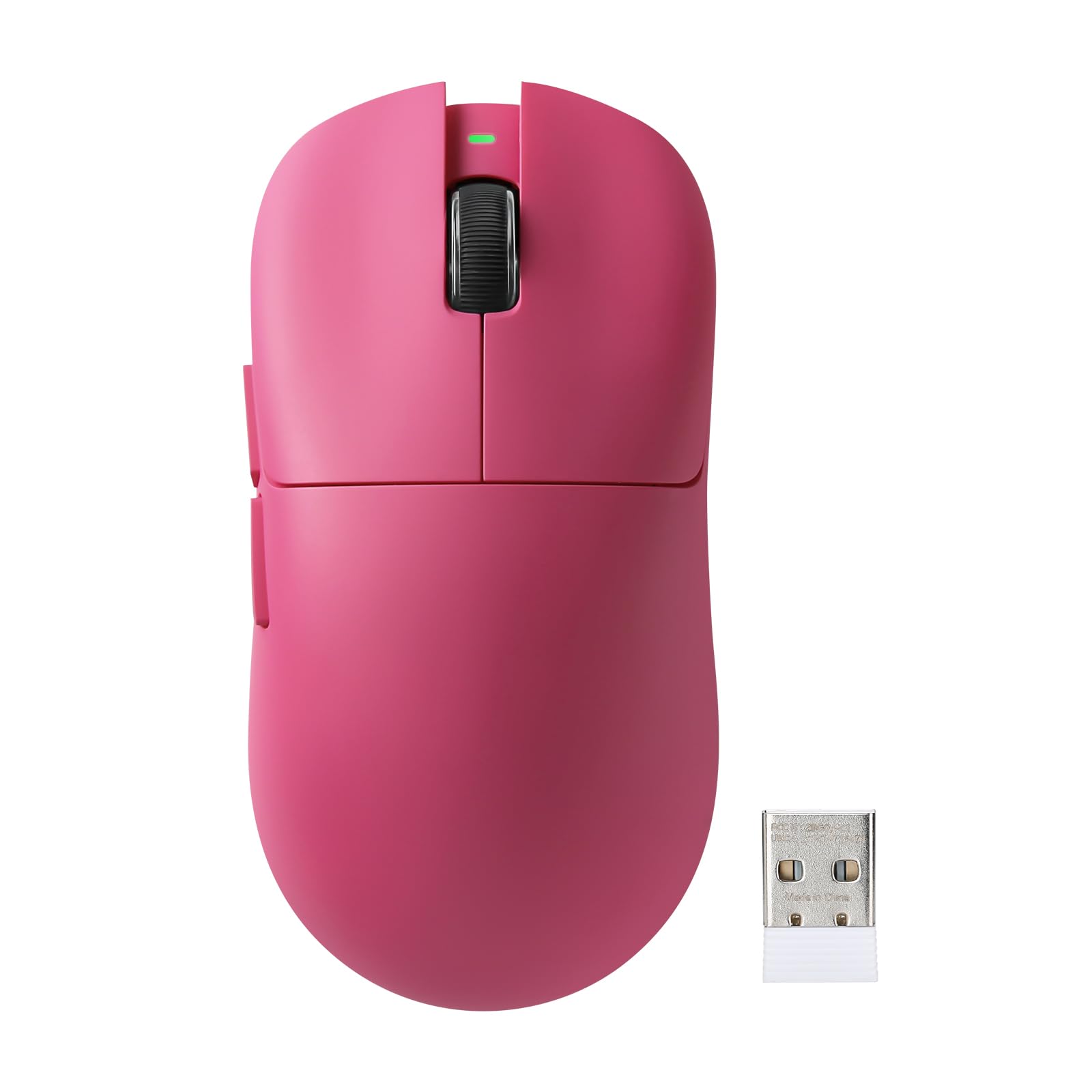 YUNZII M1 Kabellose Gaming-Maus, BT/2.4G Wireless/Wired Ultralight Mouse, PAW3311-Sensor 10000 DPI, Wiederaufladbare Kabellose Maus mit 5 Programmierbaren Tasten, über Software für Windows (Rosa)