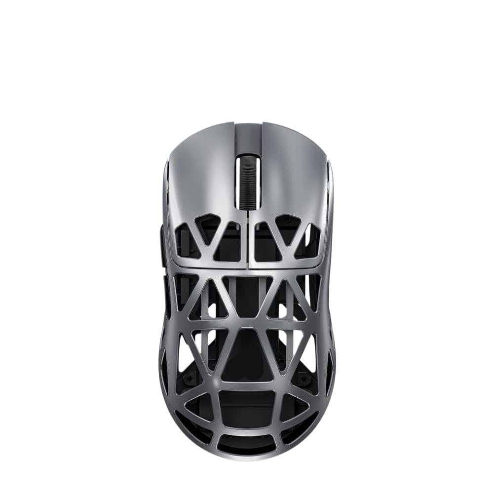 Kabellose Maus Magnesium PAW3950, leichte Gaming-Tri-Mode-8K-Gaming-Büromaus, kompatibel mit R2(Purple)