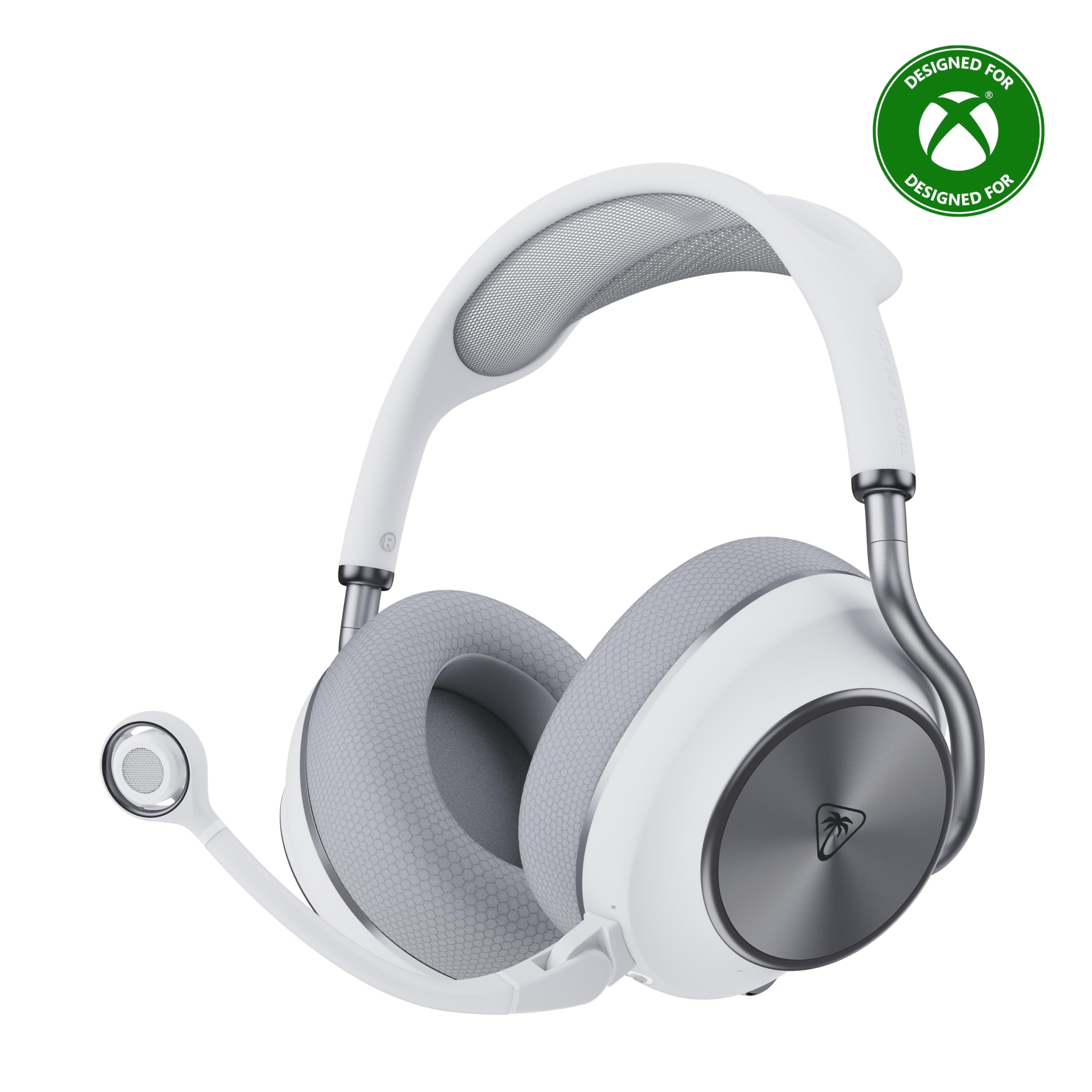 Turtle Beach Stealth Pro II Wireless Premium-Multiplattform-Gaming-Headset für Xbox Series X oder S, PS5, PS4, PC, Hi-Res 24-bit Audio, Geräuschunterdrückung, Weiß
