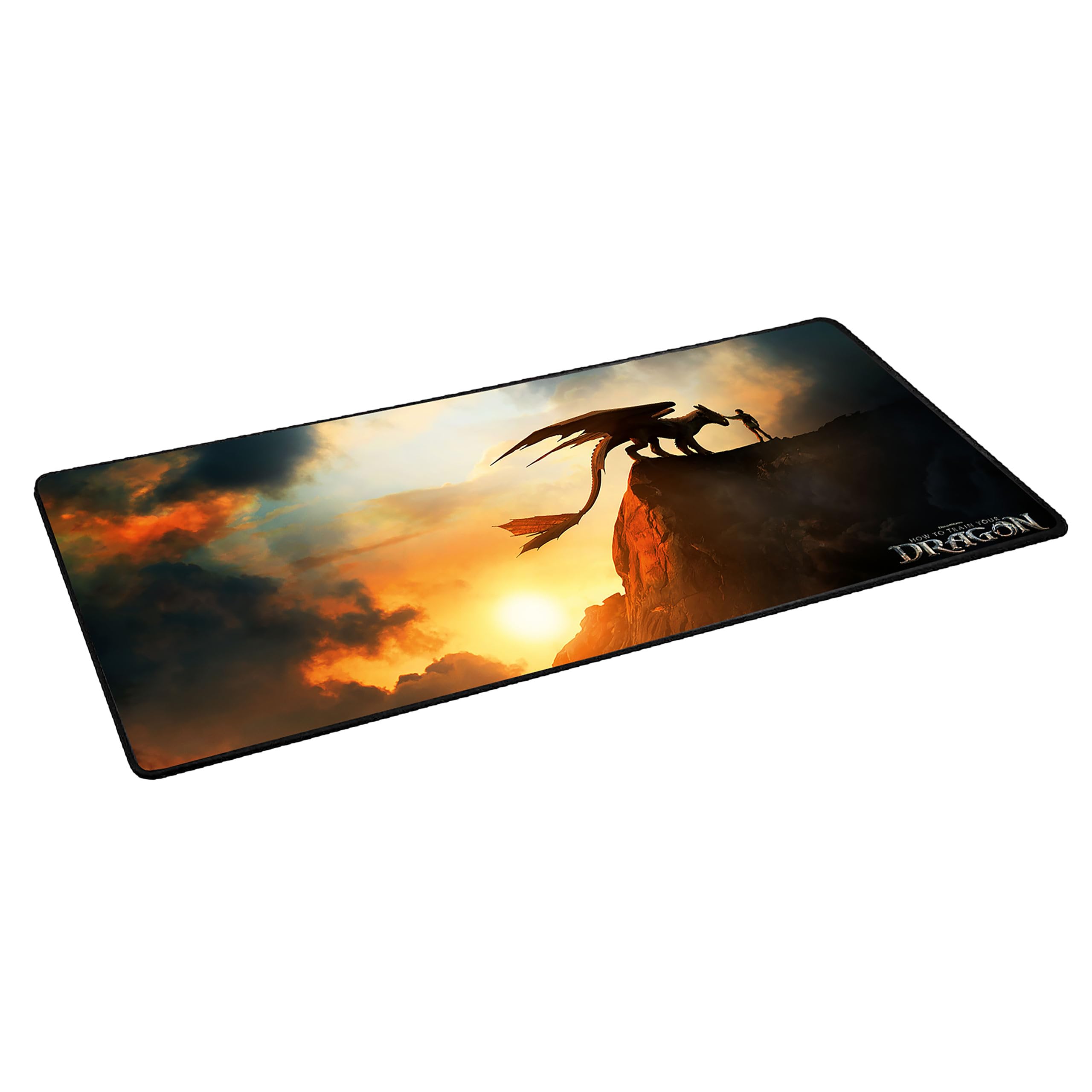 Elbenwald - XXL Gaming Mousepad mit Drachenzähmen leicht gemacht, Super Mario & Zelda 80 x 35 x 0,4 cm Wasserabweisend rutschfest (Drachenzähmen leicht gemacht)