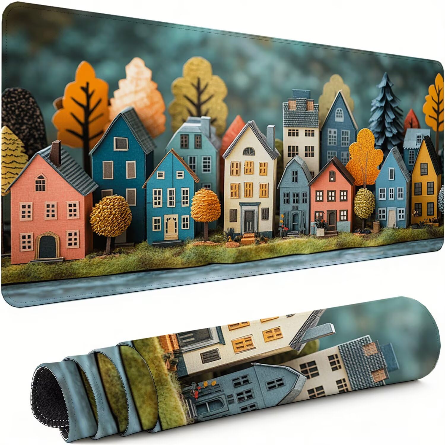 Gaming Mauspad XXL 1600x800x3mm Karikatur Mousepad, Große Speed Rutschfeste Schreibtischunterlage Haus Verbessert Präzision und Geschwindigkeit mit Stoßdämpfung für Tastatur und Maus Homeoffice xg-797