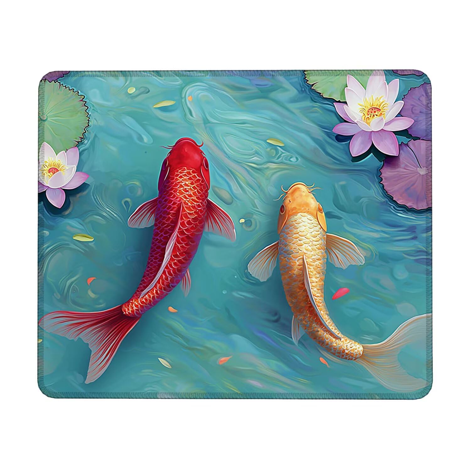 Mauspad 360x250x3mm Gaming Mousepad mit Vernähte Kanten rutschfest für Wasserdicht Mausmatte Kabellose Maus Laptop PC Büro Zuhause Arbeiten Spiele für Alle Maustypen, Blumenblatt, C-273