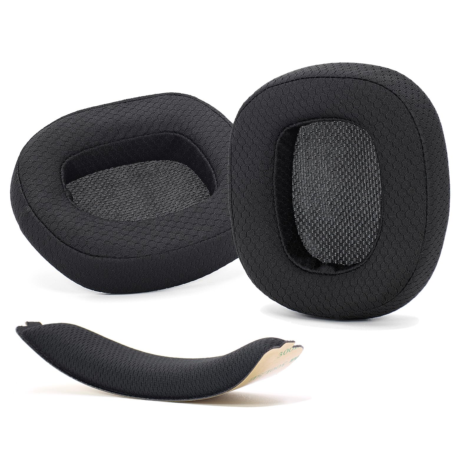 defean Ersatz Ohrmassen kompatibel mit Logitech G935 G933 G635 G633 Gaming Headset (Ohrmassen + Kopfband)