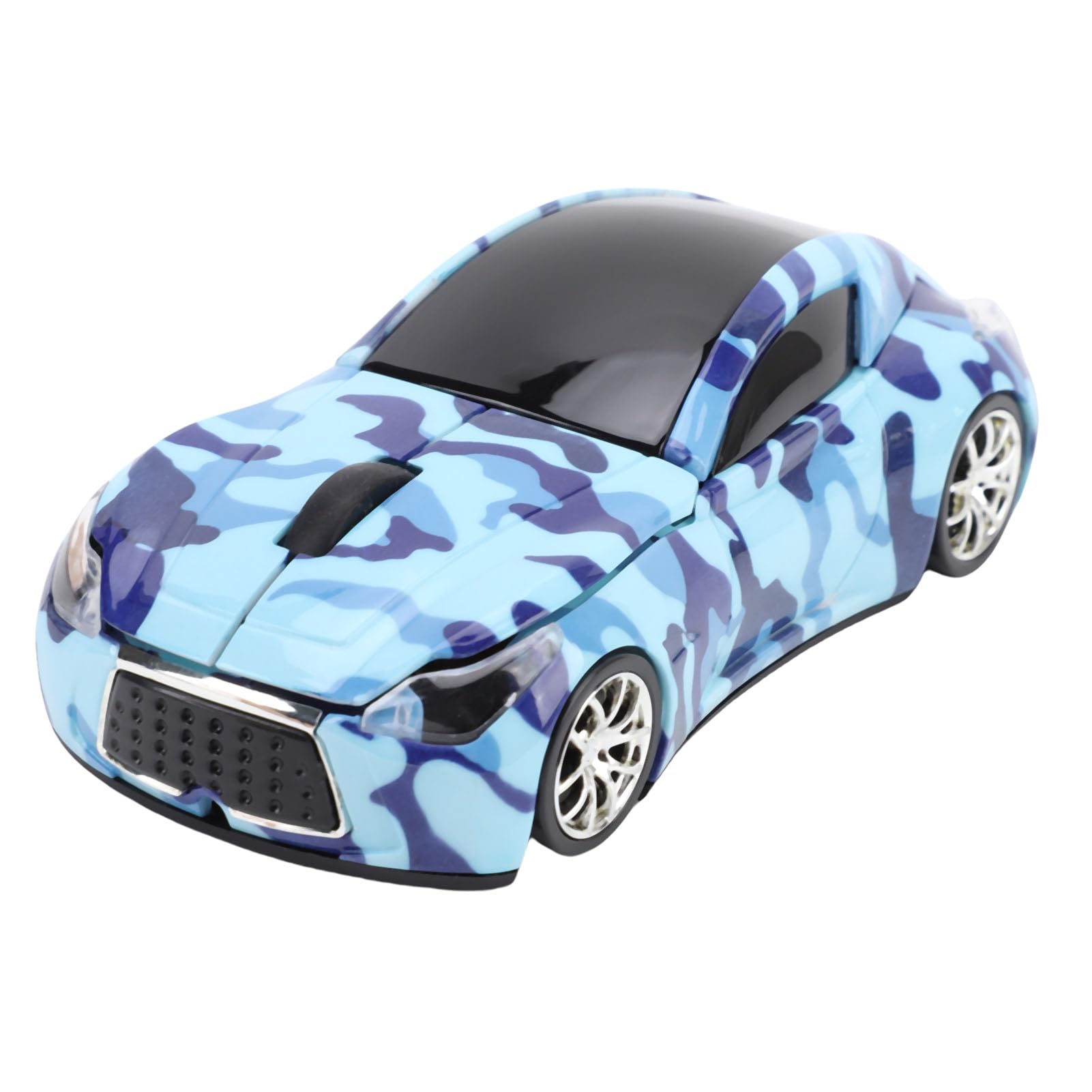 Sxhlseller 2,4 G Kabellose Maus, 1600 DPI, Ergonomische Leise Maus mit USB-Empfänger, Wiederaufladbarer für PC, Laptop, Desktop, Büro, Gaming, Lernen (Blue)