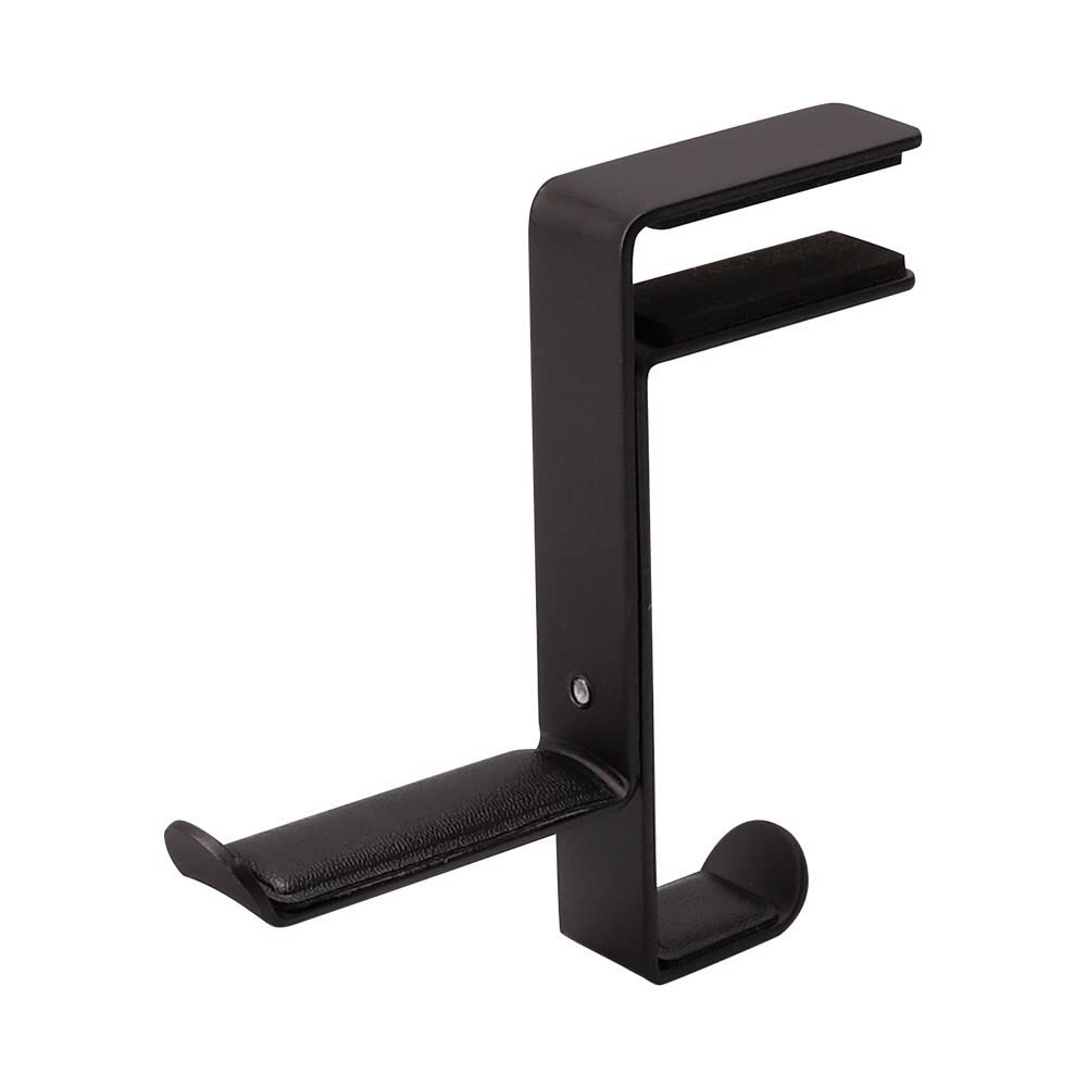Kopfhörerständer, Metall-Kopfhörerständer, am Kopf montiertes Gaming-Headset-Rack, weitgehend kompatibel, einfach zu installieren for den Schreibtisch(Black)