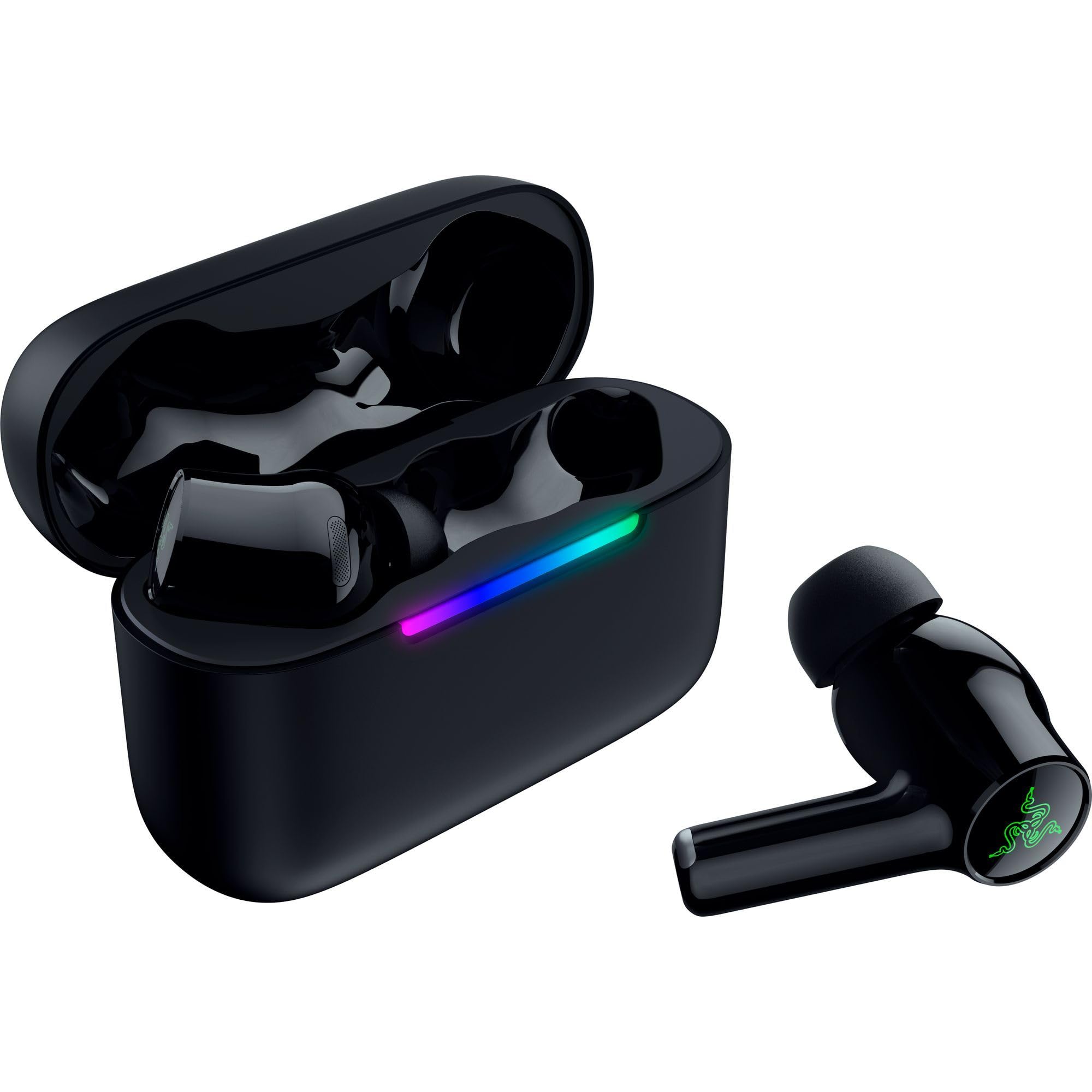 Razer Hammerhead V3 X HyperSpeed - Kabellose Multi-Plattform-Gaming-Ohrhörer - HyperSpeed Wireless & Bluetooth - 40 Stunden Akkulaufzeit - Wasserabweisend IPX4 - THX Spatial Audio | Schwarz