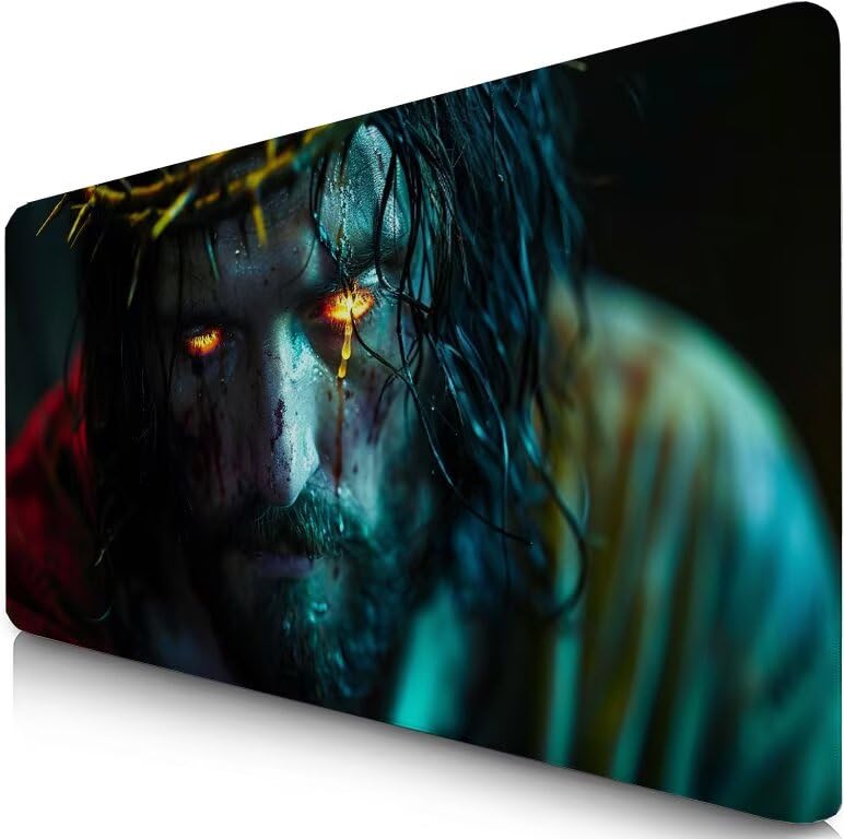 Schreibtischunterlage Schwarz Mauspad XXL 150x80cm Mousepad Mann Gaming Mauspad mit Nicht rutschender Unterlage, Vernähte Kanten WassXerdicht Anti-Rutsch Maus Pad für Laptop, Office Geschenke F0-926