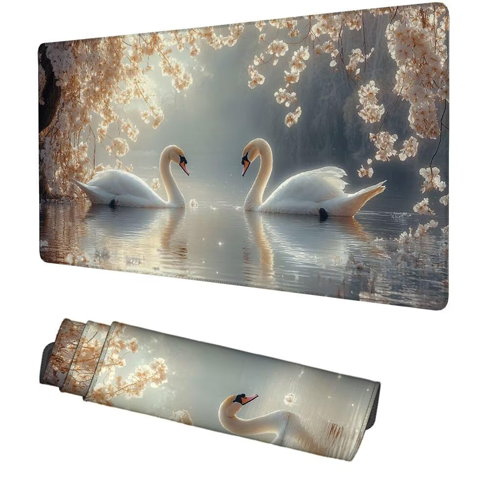 Tier Mauspad 1000x500x3mm, Mousepad Gaming Mauspad Tier Mousepad XXL, Mouse Pad mit Vernähten Kanten und rutschfeste Gummibasis, Schreibtisch Zubehör, Maus Pad für Gaming Tastatur und Maus, f-412