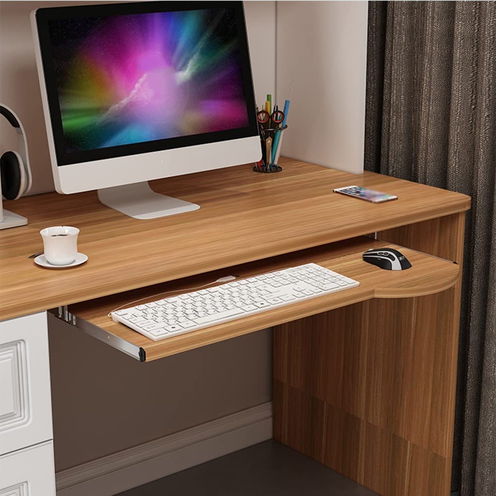 Unter- Tastatur- und Maus-Der – platzsparende herausziehbare Ablage für Gaming, Ping & Ning, Schwarz, 60 x 26 cm, einfacher Zugriff