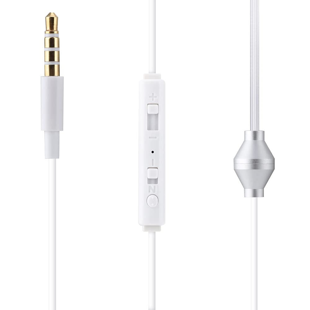 Kabelgebundene In-Ear-Headsets, Air-Tube-Sicherheitsohrhörer mit Mikrofon für für, Professionelle Noise-Cut-Off-Headsets Zum Fahren und Trainieren (Transparentes Einzelohr) (White)