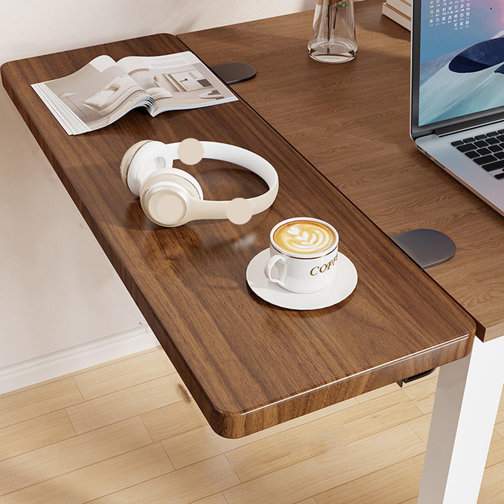 Schreibtischverlängerung – 70 x 20 cm, für Maus & Tastatur, Armlehnenablage, Ellenbogenstütze, ideal für Home Office & Gaming Setup