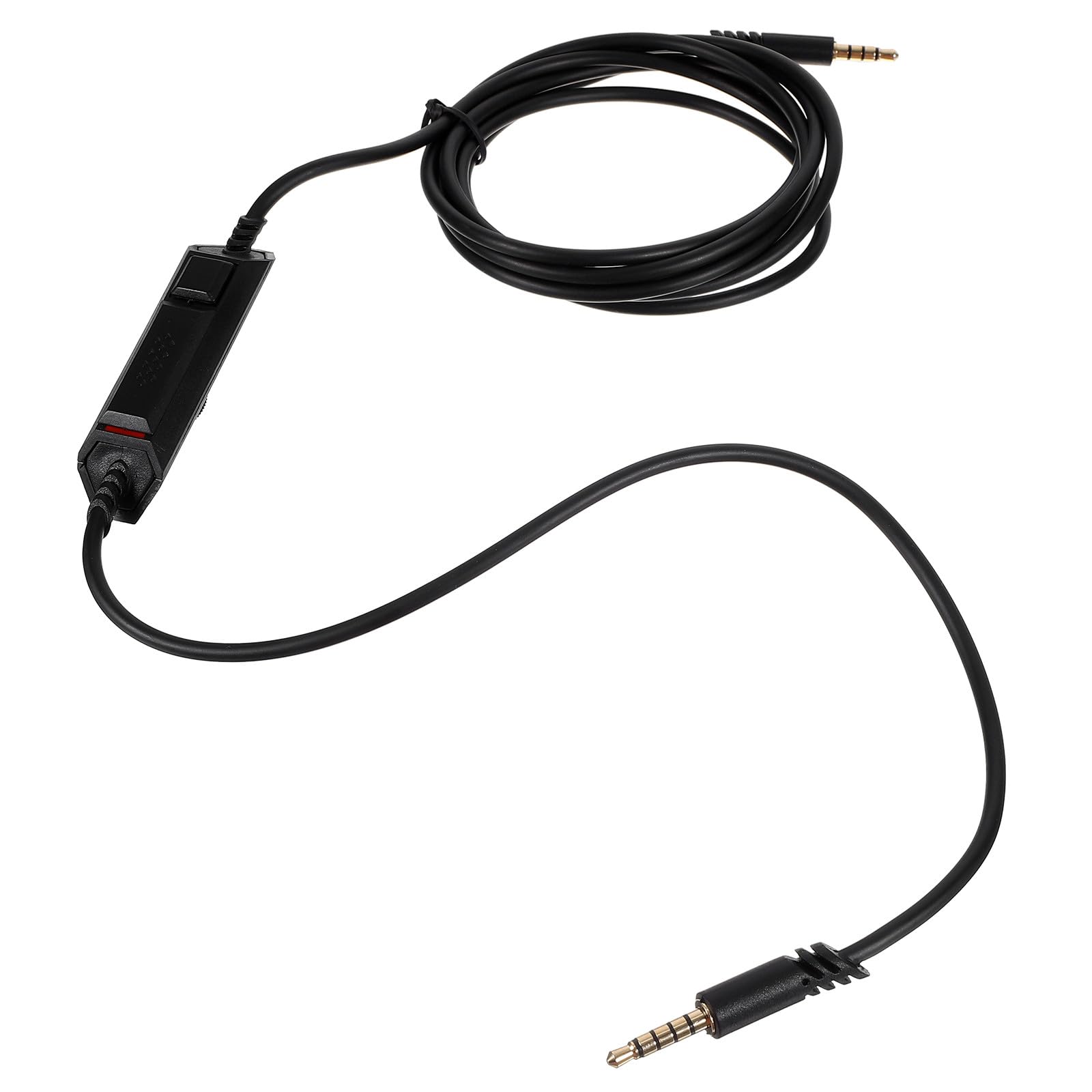 Amosfun Audio Chat Kabel 3,5mm Aux Gaming Headset Ersatzkabel Kompatibel mit Astro A10 A40 PC Inline Stummschaltung Langlebiges Audiokabel 2m