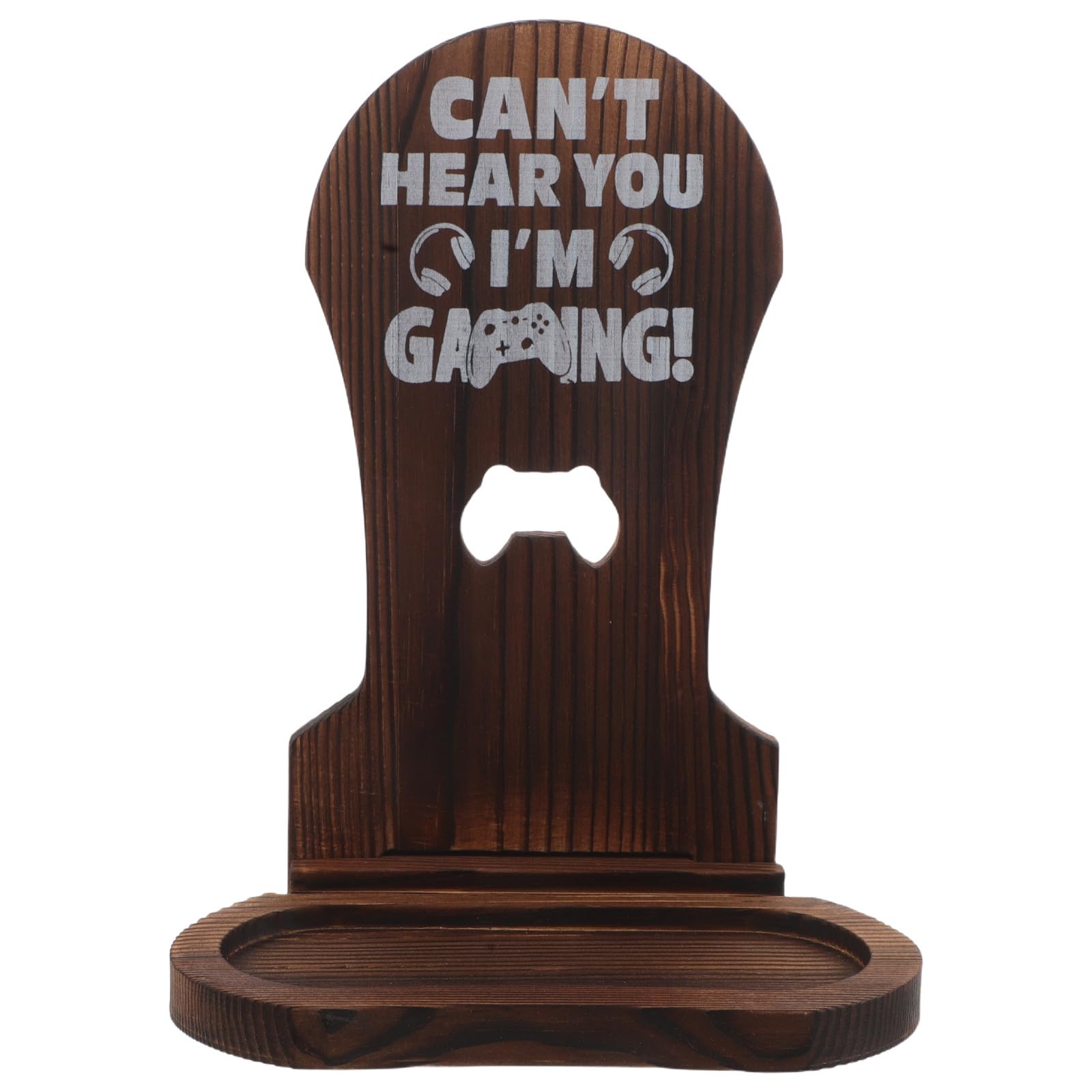 VICASKY Holz Gaming Headset Ständer mit Ablagefach für Kabellose Kopfhörer Eleganter und Stabiler Halter für Schreibtisch im Gaming Zimmer Stilvolles Design für Gamer