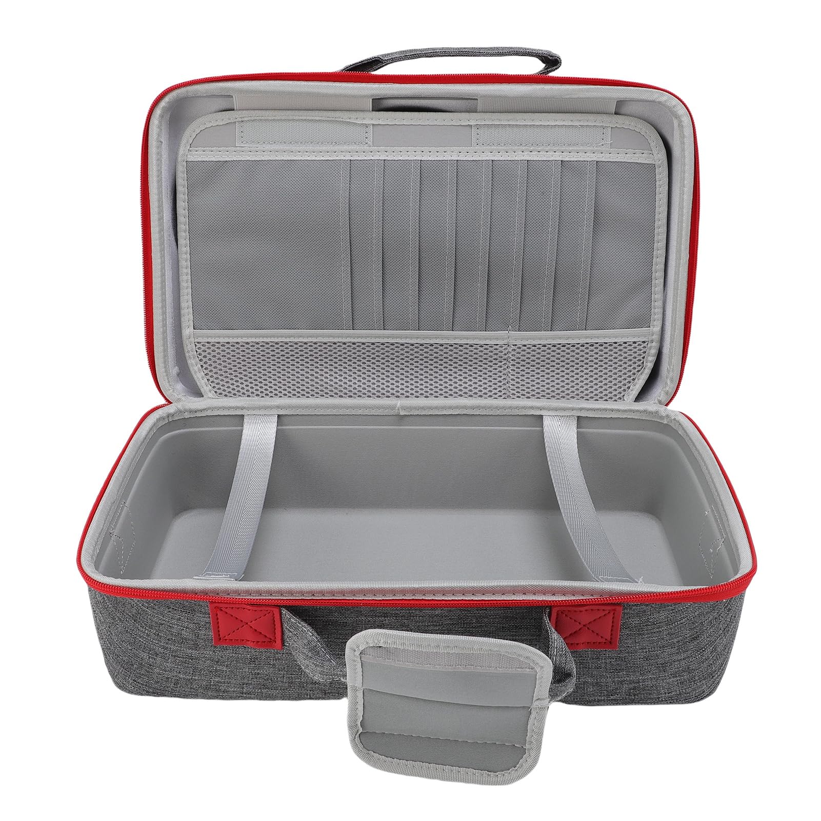 CHEOTIME Hartschalen-Tragetasche passend für Slim-Konsole, große Speicherkapazität, schützende Reisetasche für Headset-USB-Kabel mit Schultergurt (Grey)
