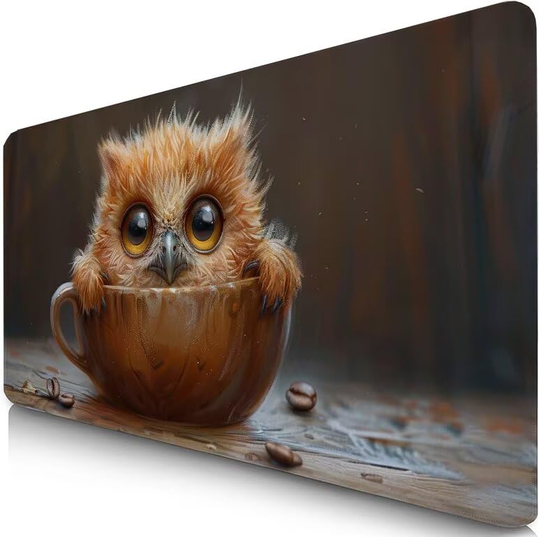 Schreibtischunterlage Tiere Mauspad XXL 120x60cm Mousepad Retro Gaming Mauspad mit Nicht rutschender Unterlage, Vernähte Kanten WassXerdicht Anti-Rutsch Maus Pad für Laptop, Office Geschenke F0-1022