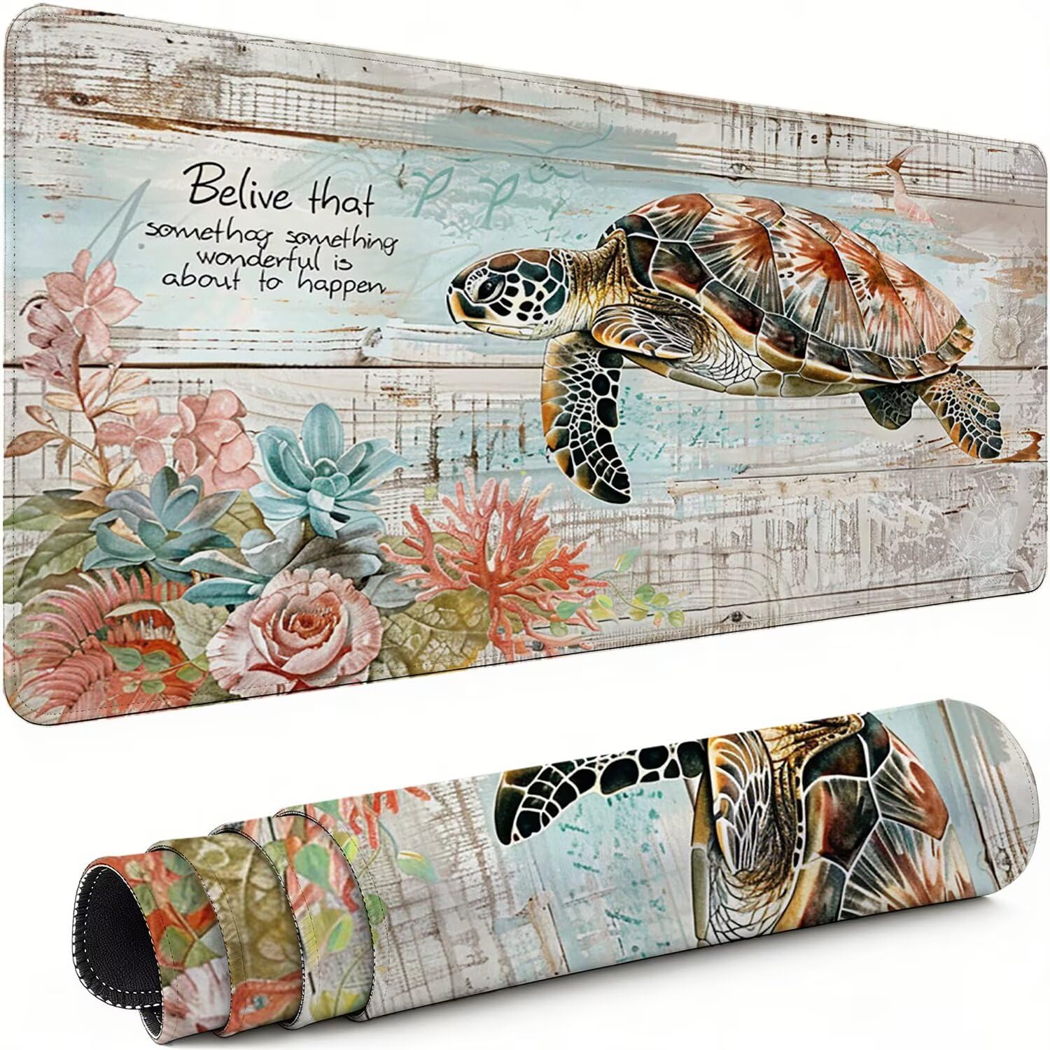 Mauspad XXL 1600x800x3mm Biologie Schreibtischunterlage Rutschfest Wasserdicht Retro mit Gummiunterseite, Geräuscharm für Ergonomisches Arbeiten am Schreibtisch für Gaming, Homeoffice und Büro xg-922
