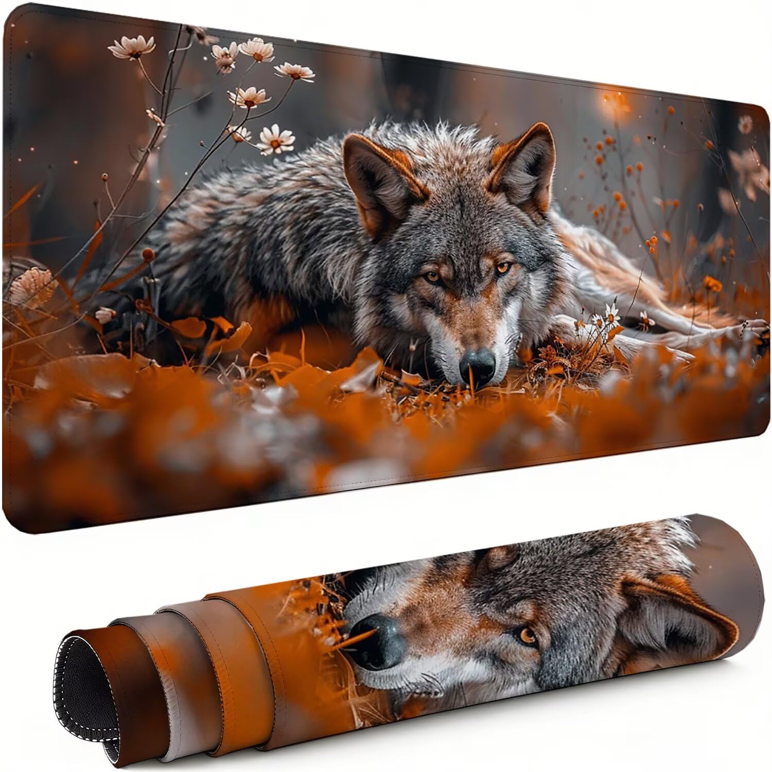 Mousepad XXL Gaming Stadt , Rutschfeste Gummibasis & Geschmeidige Mikrofaser Oberfläche, Mauspad Verbessert Präzision und Geschwindigkeit Schreibtischunterlage Nacht für Gamer Bürobedarf xg-951