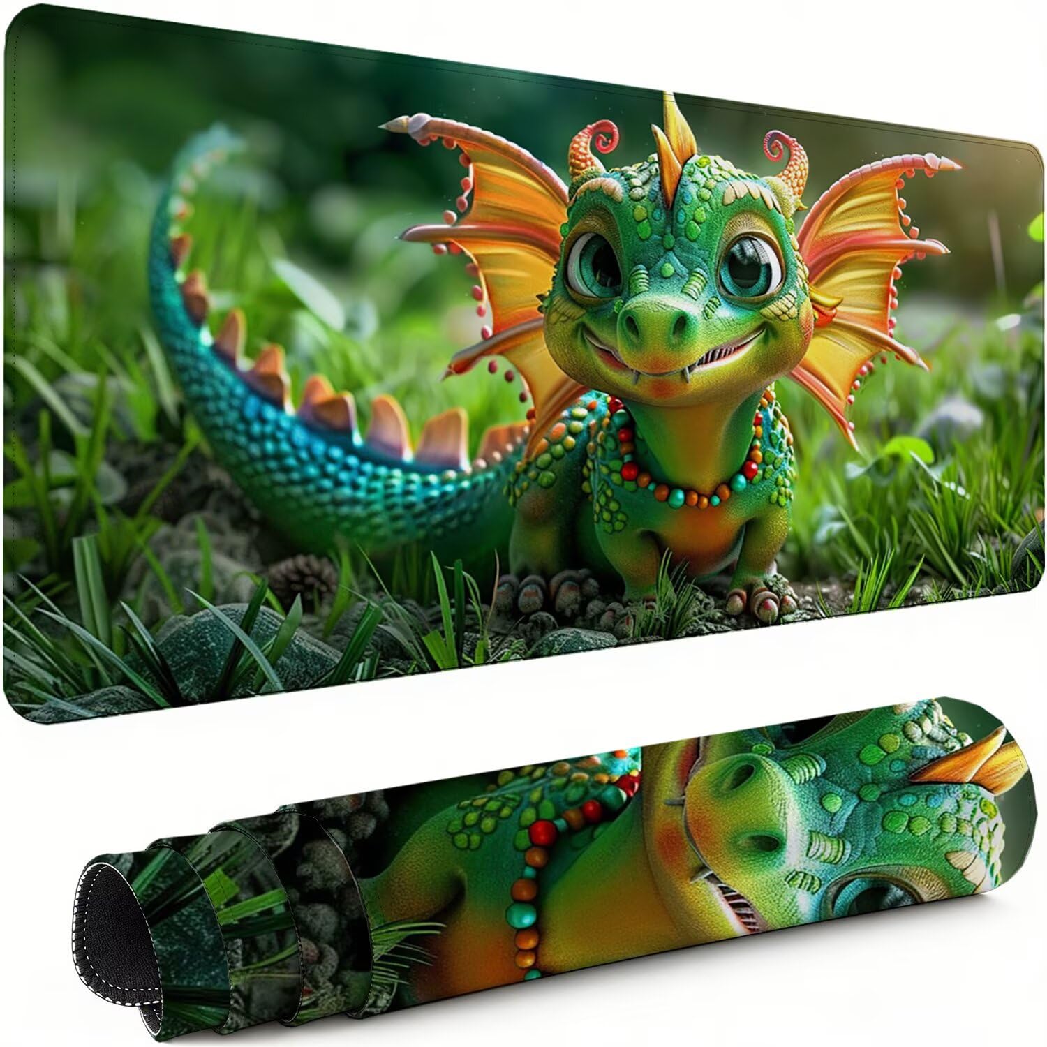 Mousepad XXL Gaming Hund , Rutschfeste Gummibasis & Geschmeidige Mikrofaser Oberfläche, Mauspad Verbessert Präzision und Geschwindigkeit Schreibtischunterlage Blume für Gamer Study Bürobedarf xg-939