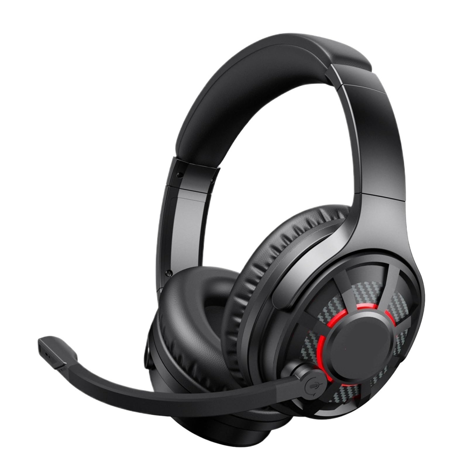 Generisch G18BT 2,4 GHz USB/Typ C Gaming Headset, 5,3 Kopfhörer Gamer mit Noise Cancelling Mikrofon, for PC PS4 PS5