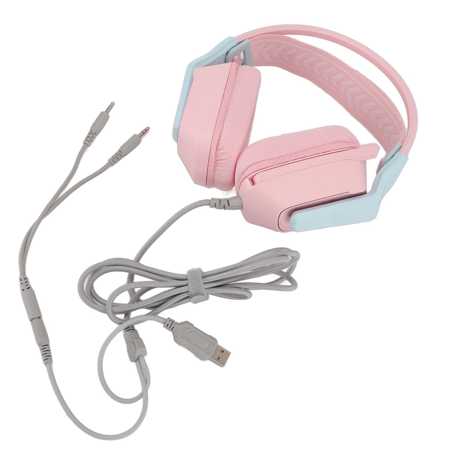 Kabelgebundenes Gaming-Headset. Kabelgebundenes Gaming-Headset mit Mikrofon, Verstellbaren Ohrpolstern aus Memory-Schaum, Plug-and-Play für PC, Laptop, Spielekonsole, Komfortables und