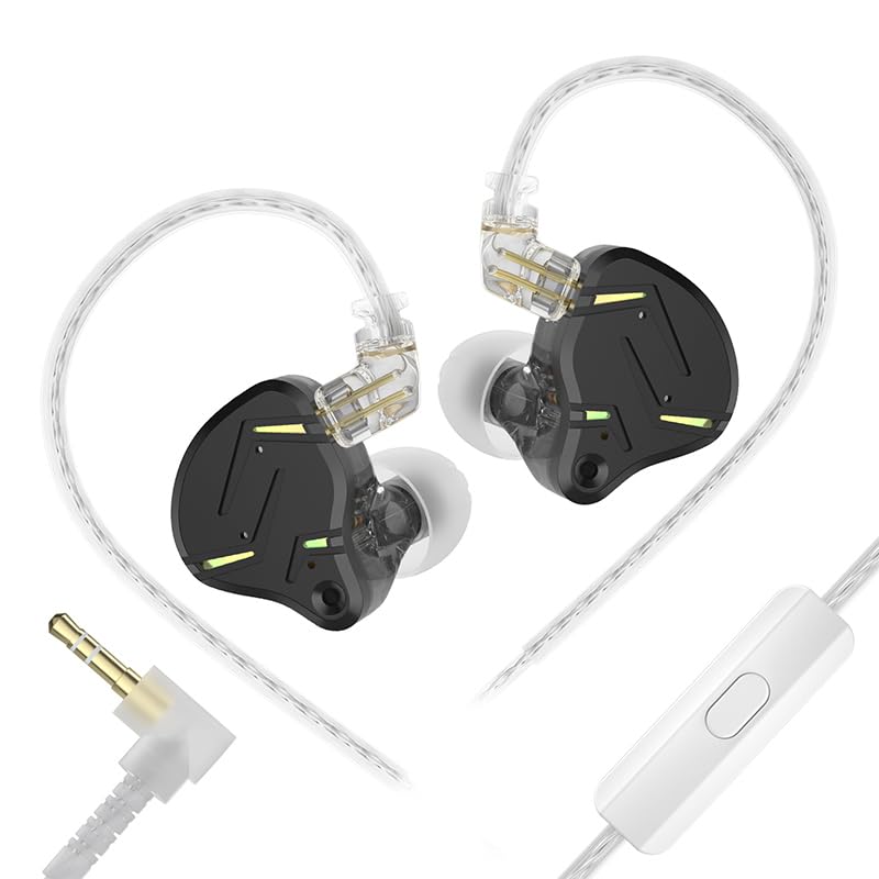 Yinyoo KZ ZST Pro X In-Ear Kopfhörer, 1DD+1BA Hybridtreiber, HiFi Stereo Ohrhörer mit abnehmbarem Kabel, Gaming Headset für Musik, Pendler, Esport und Filmsehen