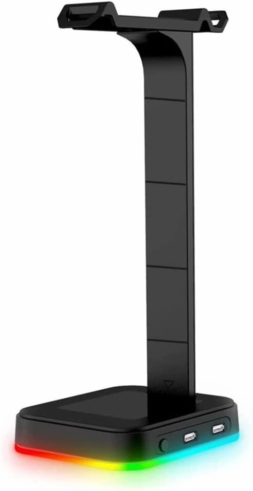 Ständer RGB-Kopfhörerständer, Over-Ear-Headset, Schreibtischhalterung, Kopfhörerhalter, Display-Regal, USB-Unterstützung, Gaming-PC-Zubehör Kopfhörer