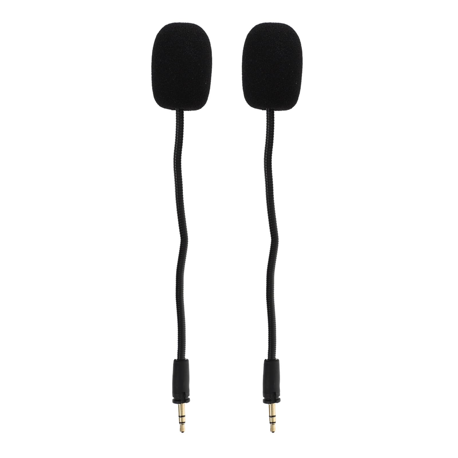 2 Stück kabelgebundenes Gaming-Headset-Mikrofon, kabelgebundener/kabelloser Gaming-Headset-Mikrofonaufsatz für Kopfhörer, Requisite für Live-Auftritte, 3,5 mm (8 x 1,4 Zoll)