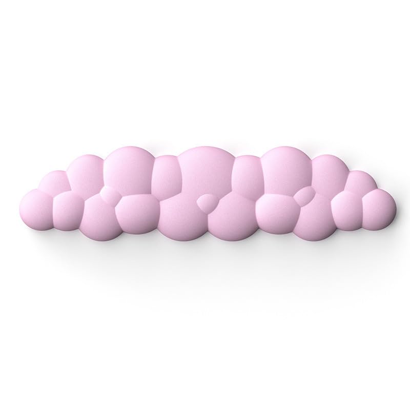 Ergonomische Cloud Gel Tastatur und Maus Handgelenkauflage Set - Rosa Handgelenkauflage für Tastatur 60%/68%/75%, Komfort & Unterstützung für Tippen und Gaming (Rosa)