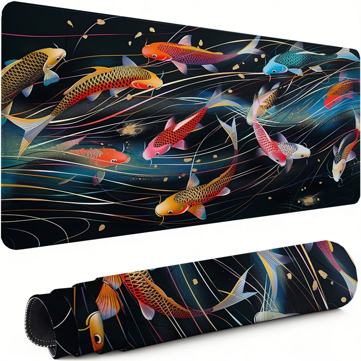 Mousepad XXL Gaming Blume , Rutschfeste Gummibasis & Geschmeidige Mikrofaser Oberfläche, Mauspad Verbessert Präzision und Geschwindigkeit Schreibtischunterlage Modern für Gamer Bürobedarf xg-993