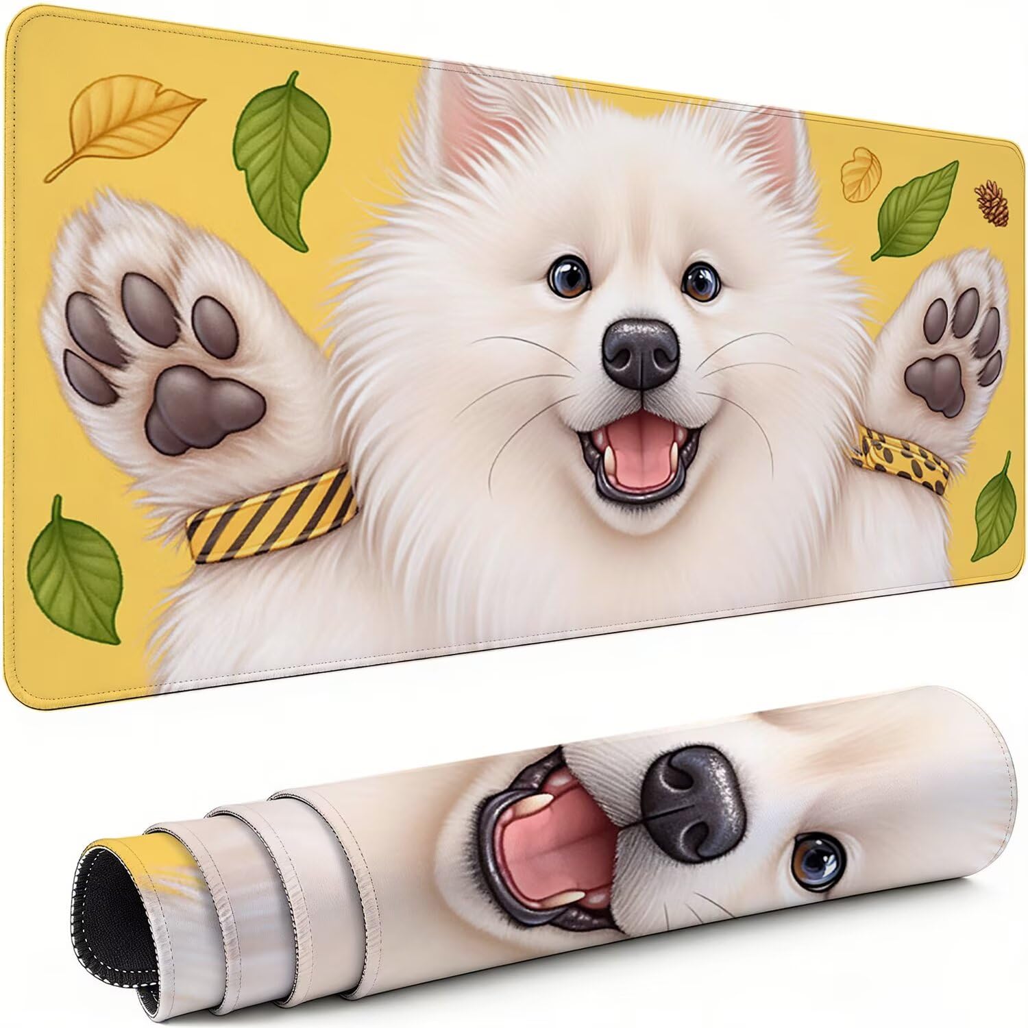 Mousepad XXL Gaming Ländlich , Rutschfeste Gummibasis & Geschmeidige Mikrofaser Oberfläche, Mauspad Verbessert Präzision und Geschwindigkeit Schreibtischunterlage Blume für Gamer Bürobedarf xg-981