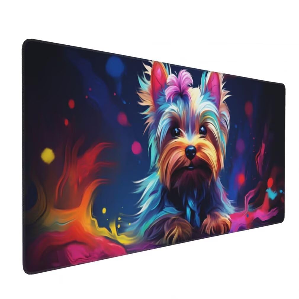 Mauspad XXL 1200x600mm, Tiere Mousepad XXL Mauspad Gaming Hund Mouse Pad mit Genähten Kanten, Rutschfest und Wasserabweisend Schreibtisch Unterlage Groß Desk Mat für Tastatur und Maus -MP1122