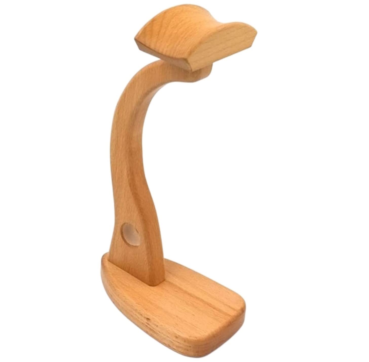 Kopfhörerständer, Kopfhörer-Aufhänger, Headset-Ständer, Holz-Kopfhörer-Ständer, kreative Display-Halterung, Headset-Kopfhörer-Halter, platzsparend(Beech)