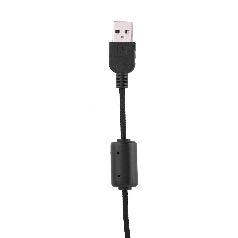 Bewinner Ersatz-USB-Mauskabel für G9/G9X Gaming-Maus, 2 Meter/6,56 Fuß, Hochwertig mit Magnetring, Schwarz