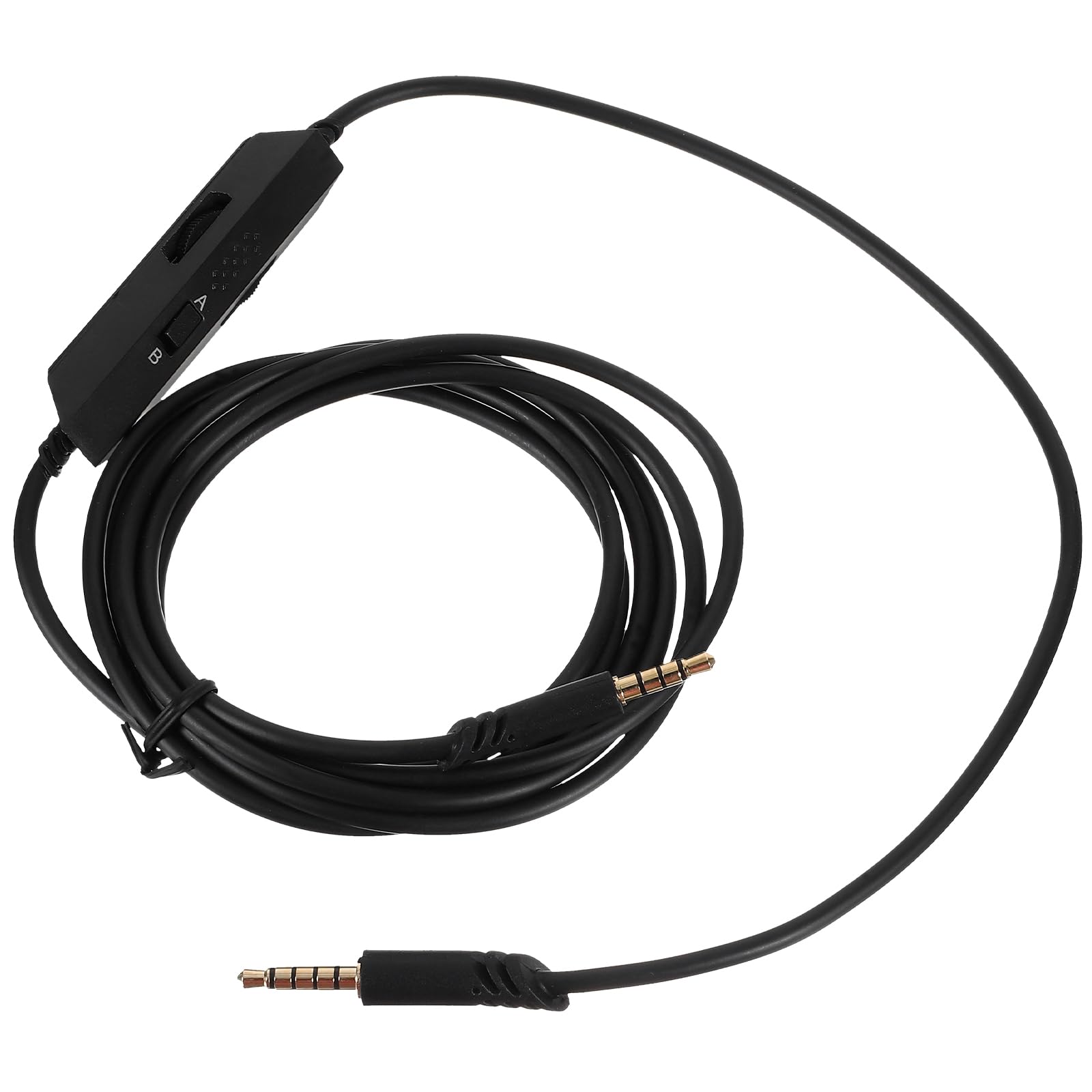 Zerodeko Audio Verlängerungskabel für A10 A40 Gaming Headset mit Mikrofonumschaltung und Lautstärkeregelung Schwarzes Kunststoffkabel für Spielkonsole und Computer