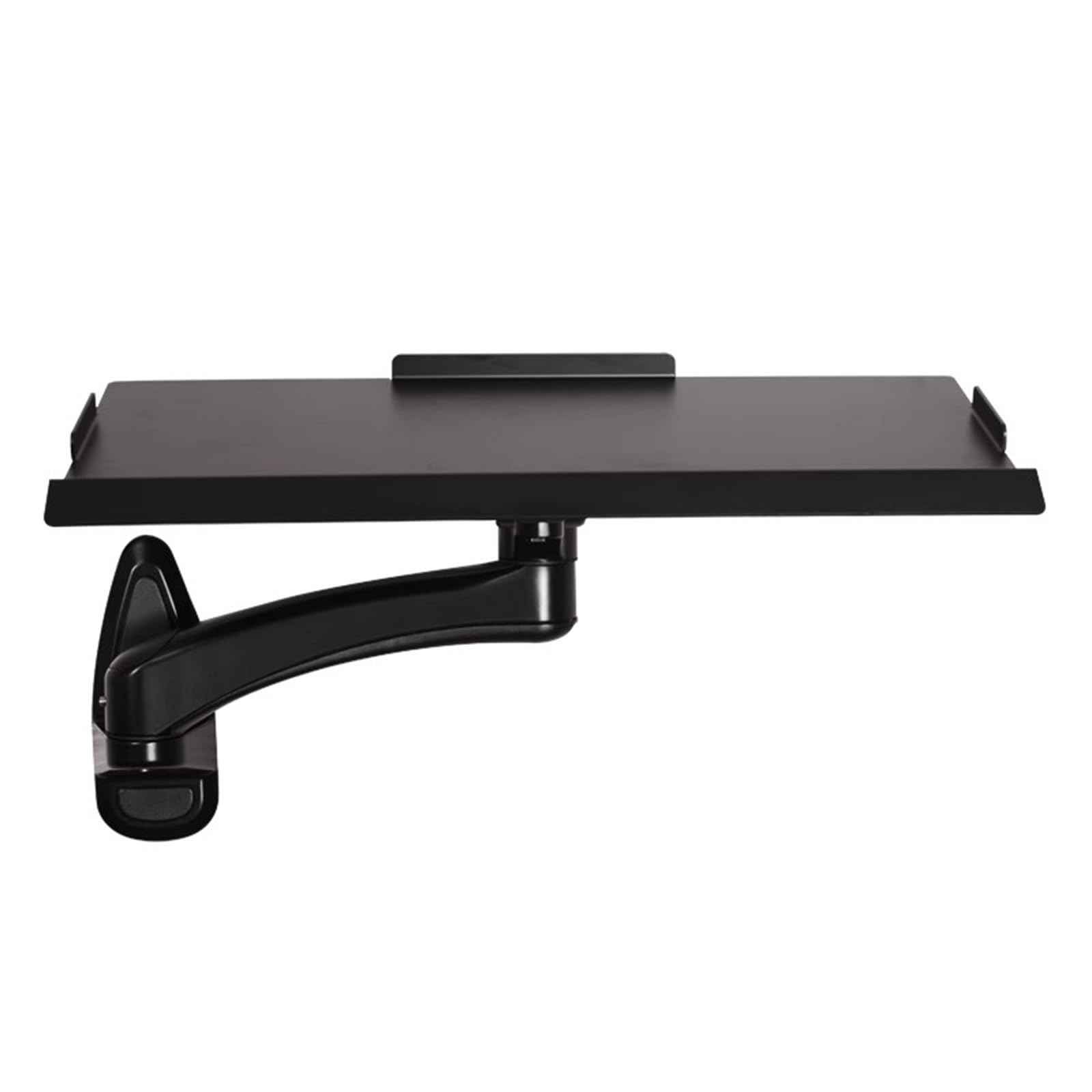 Tastaturablage, Wandhalterung, ergonomische Sitz-Steh-Schreibplattform mit voll beweglichem Drehgelenk, unterstützt bis zu 8 kg, kompatibel mit Standard-Gaming-Tastaturen und Mäusen