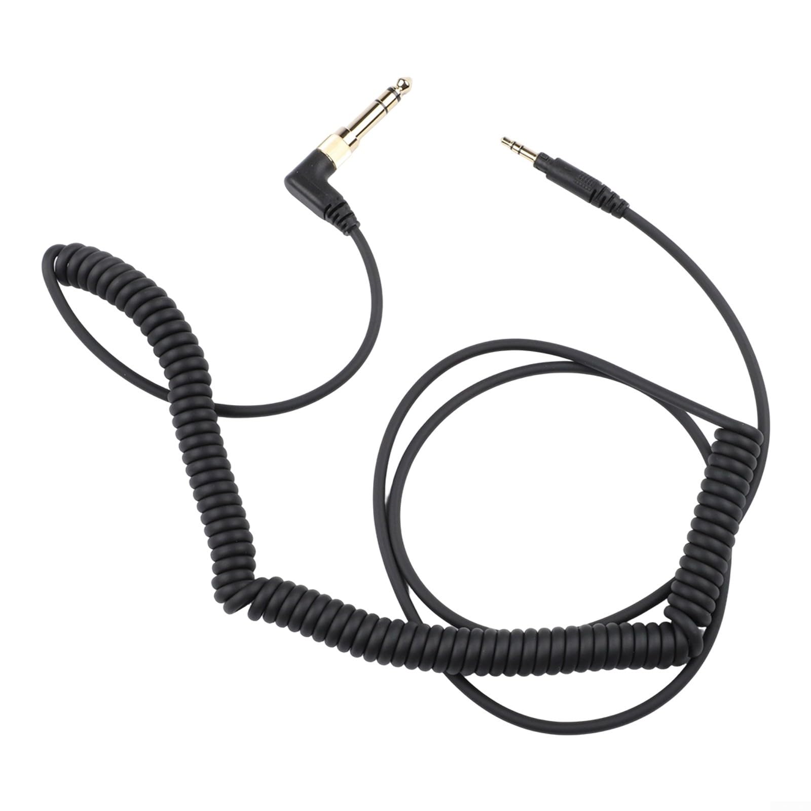 Kopfhörer-Ersatzkabel für EAH-DJ1200 RPDH1200 Gaming-Headset, für gebogenes Feder-Audiokabel mit ABS-Material, verlängerter Draht für Musik u