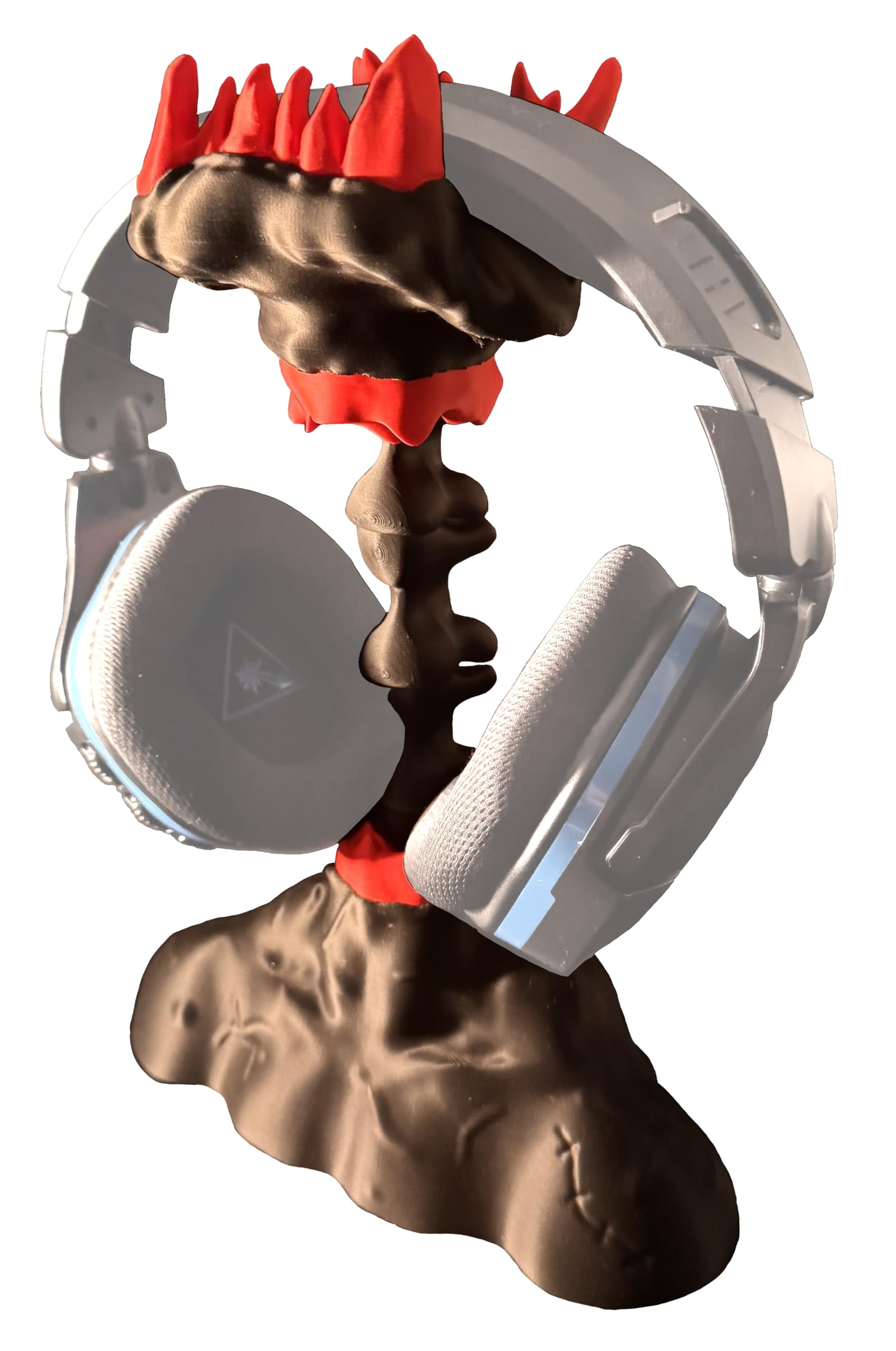 Generisch Gaming Kopfhörerhalter Monster Design - Headset Ständer - Lustiger & Ausgefallener Halter für Gaming Setup - Deko & Geschenk für Gamer - Kompatibel mit gängigen Gaming-Headsets