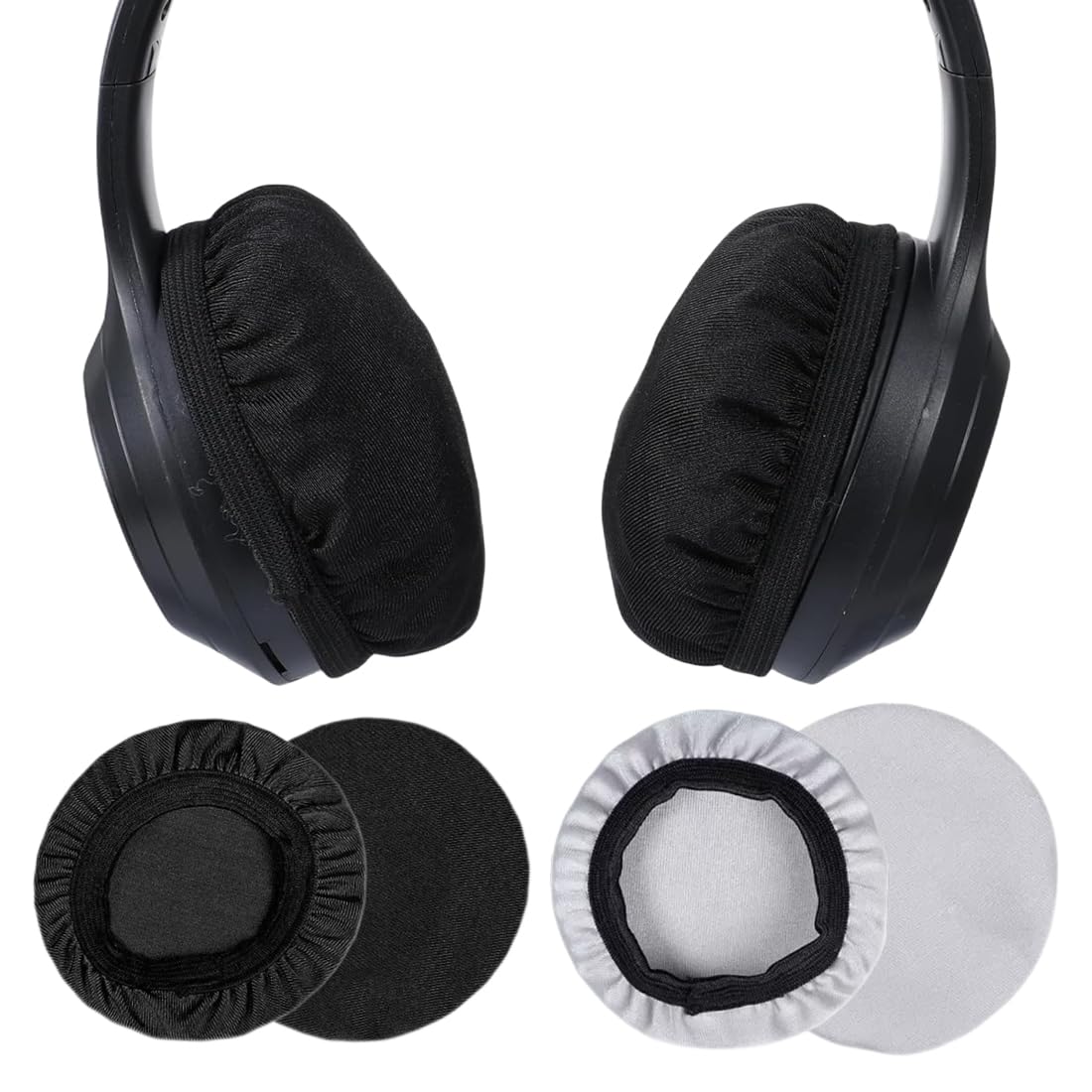 Kopfhörer Schutz, 6 Stücke Kopfhörer Ohrpolster Gaming, Dehnbare waschbare Kopfhöre-Abdeckungen, Headset Ohrpolster, Schweißschutz für Fitnessstudio