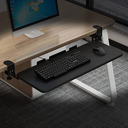 Tastaturablage unter dem Schreibtisch, verstellbar, einziehbar, für Maus und Tastatur, platzsparende Erweiterung, perfekt für Heimbüro und Gaming-Setup